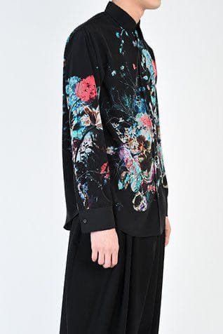 Lad Musician Lad Musician SS19 Vibrant Floral Print Long Sleeve Shirt Size US M / EU 48-50 / 2 - 2 Thumbnail