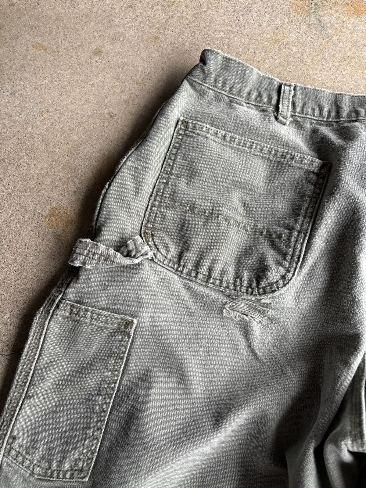 Carhartt Vintage Forrest Carhartt Green Baggy Wide Single Knee Pants Size US 38 / EU 54 - 4 Thumbnail