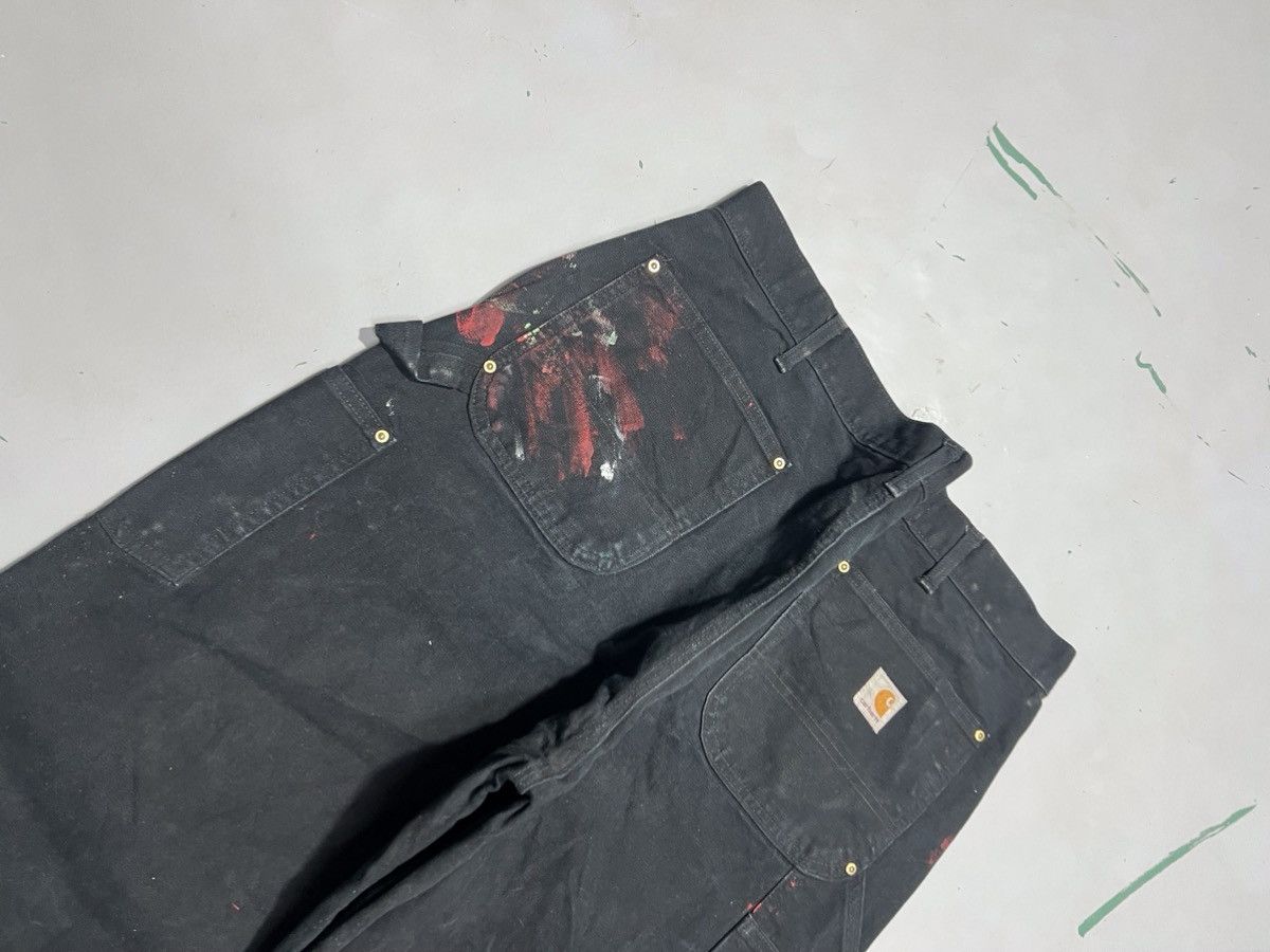 Carhartt Vintage Carhartt b01 BLK double knee workwear denim Size US 40 / EU 56 - 10 Thumbnail