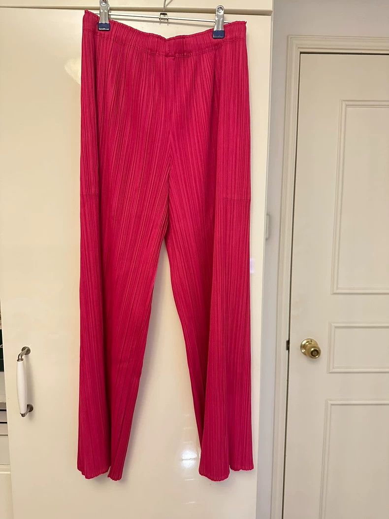 Issey Miyake issey miyake size:4 Pink pleated pants 2506-Nextarrow Size 42" / US 20 - 1 Thumbnail