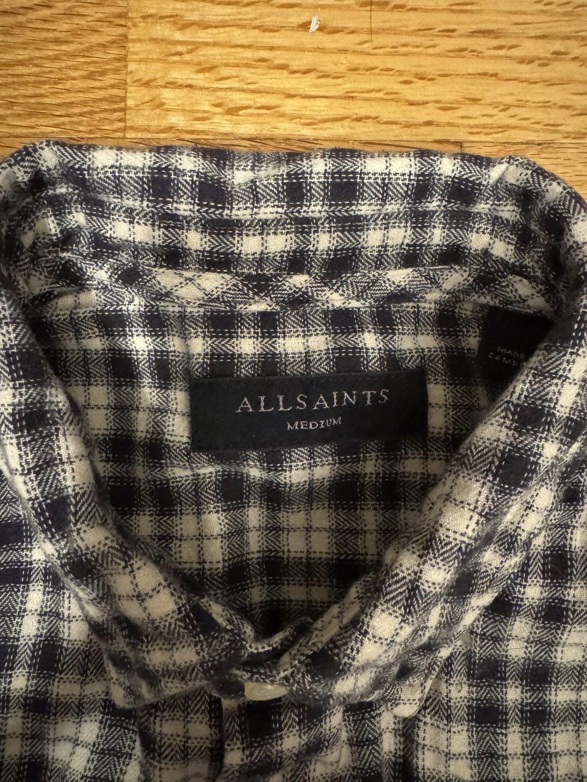 Allsaints AllSaints Checkered Slim-Fit Flannel Size US M / EU 48-50 / 2 - 3 Thumbnail