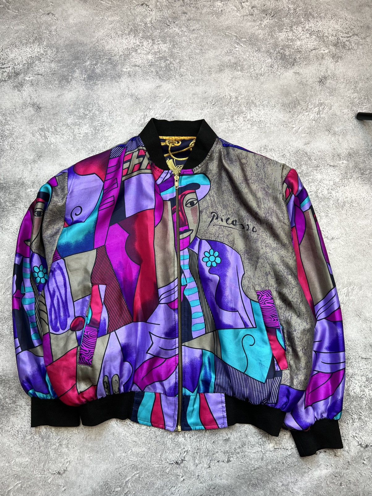 PICASO vintage ブルゾンリバーシブル 楽天市場】90s □ PICASSO ピカソ リバーシブル ナイロン