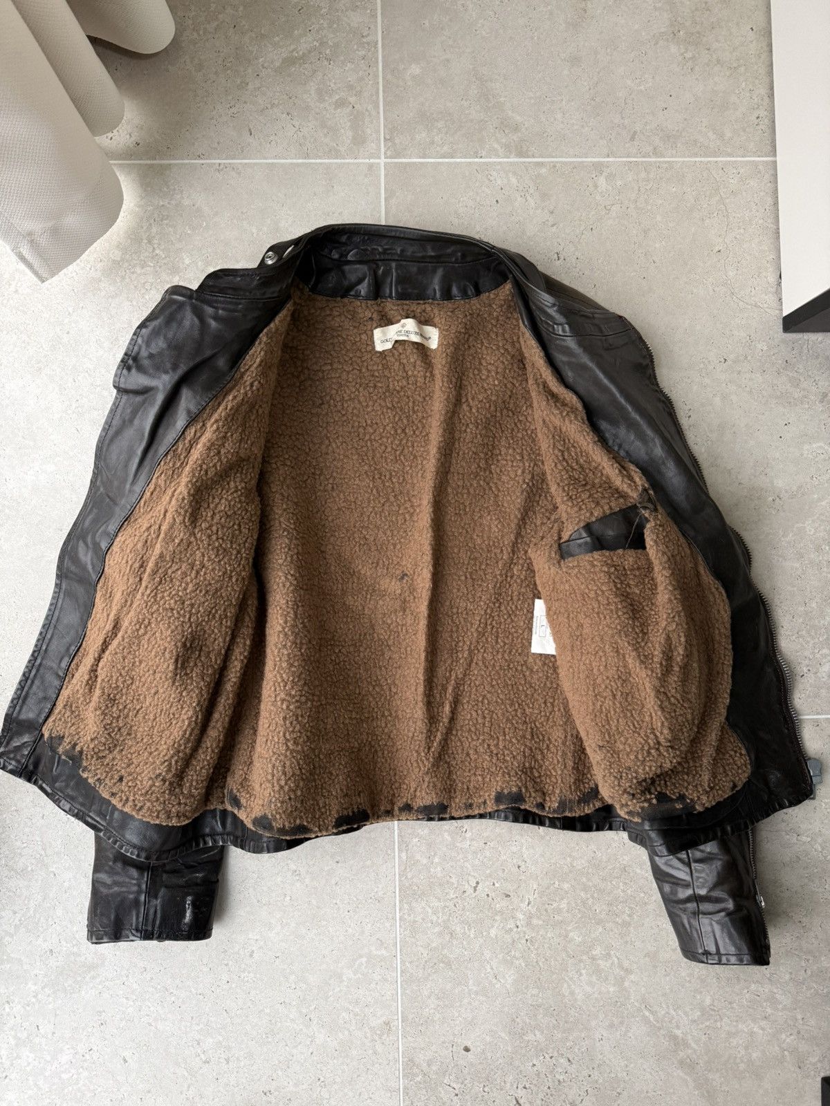 Golden Goose Leather Biker Jacket Size US L / EU 52-54 / 3 - 6 Thumbnail