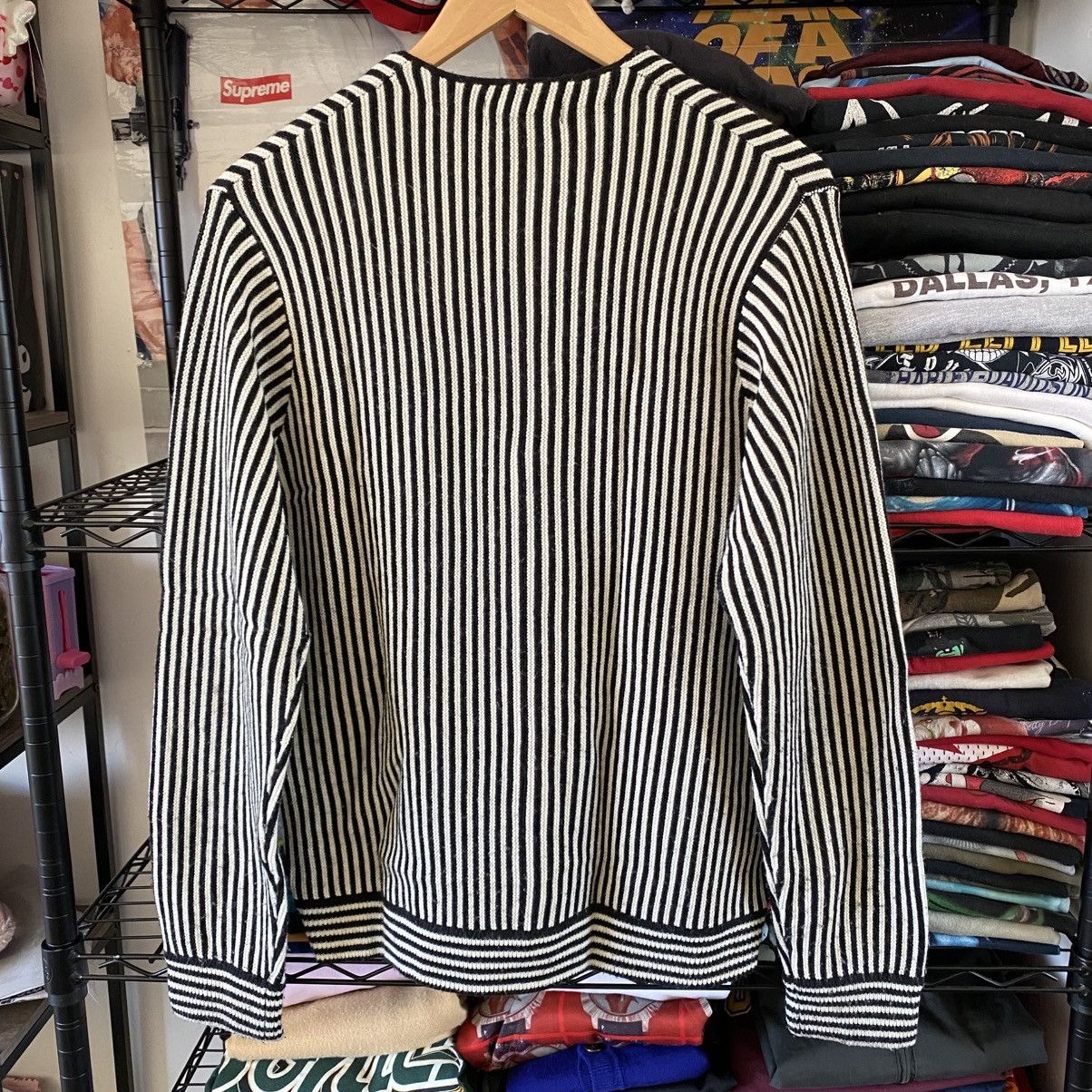 Supreme Supreme Micro Stripe Cardigan Sweater Black White 2017 Size US M / EU 48-50 / 2 - 5 Thumbnail