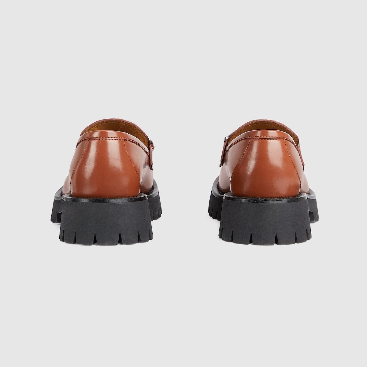 Gucci o1s1wg110125 Loafers with Interlocking G in Brown Size US 11 / EU 44 - 4 Thumbnail