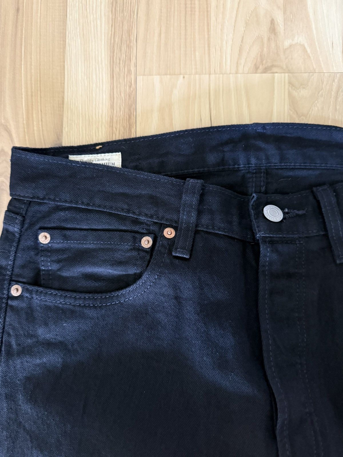 Levi's Levis 501 black jeans Size US 32 / EU 48 - 3 Thumbnail