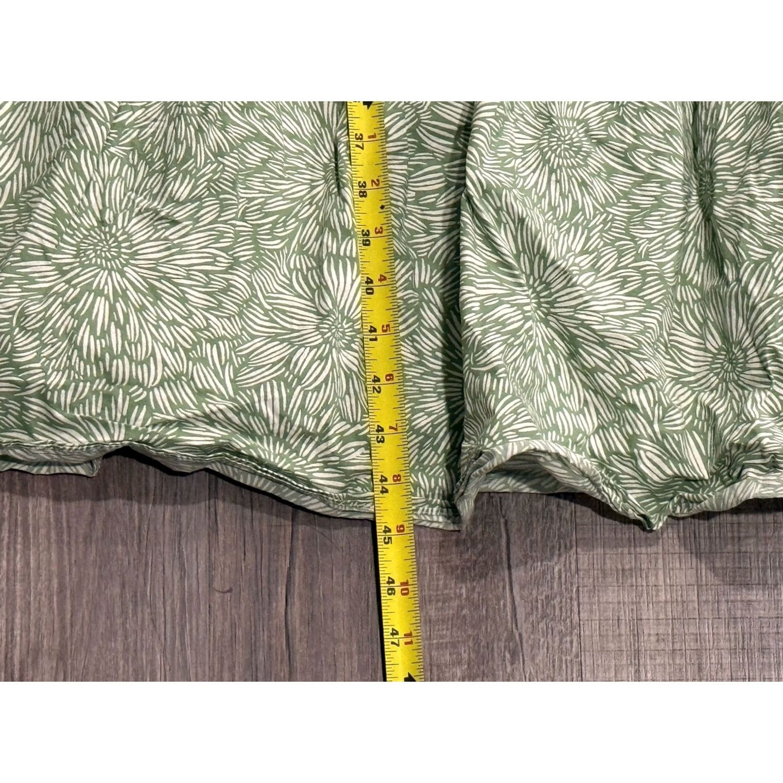 Amanda Uprichard Amanda Uprichard Dress L Meadow Green Sicily Floral Puff Sleeve Midi Fit & Flare Womens Size L / US 10 / IT 46 - 5 Thumbnail