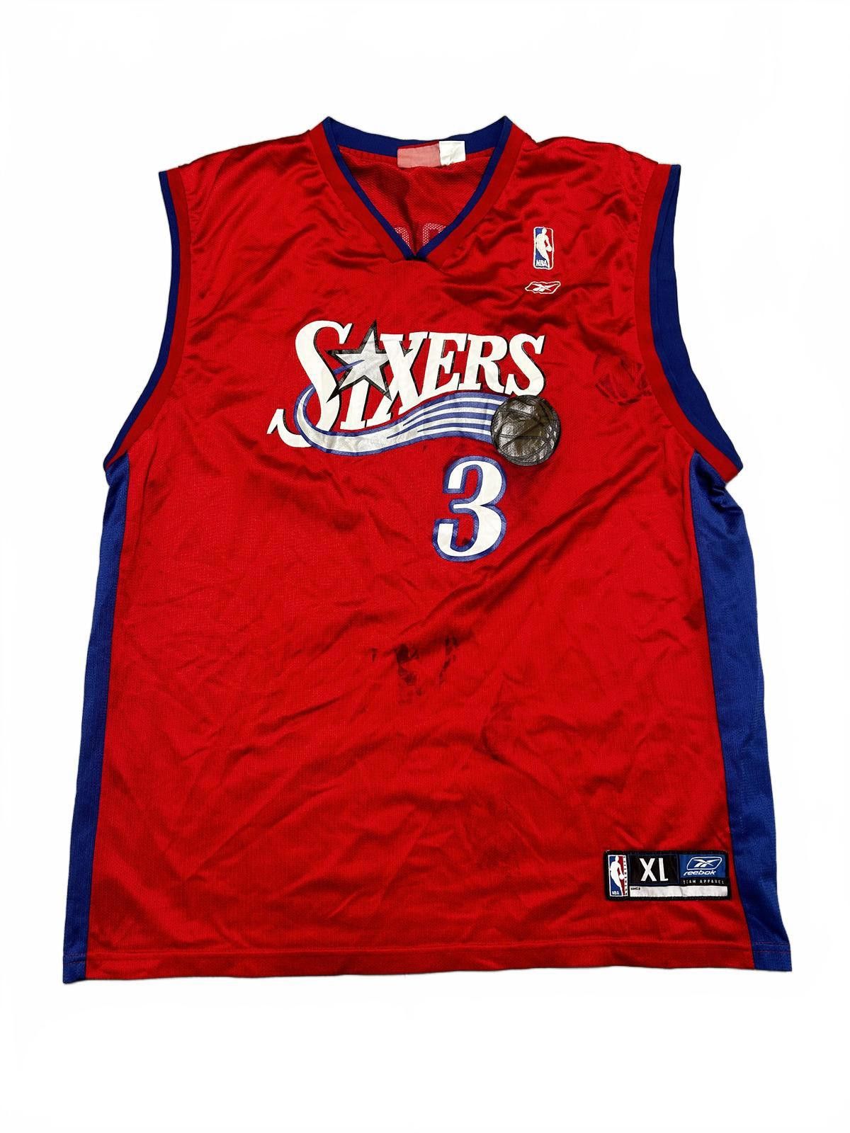 Reebok Reebok NBA Sixers Allen Iverson Jersey - Size XL - Vintage Size US XL / EU 56 / 4 - 2 Thumbnail