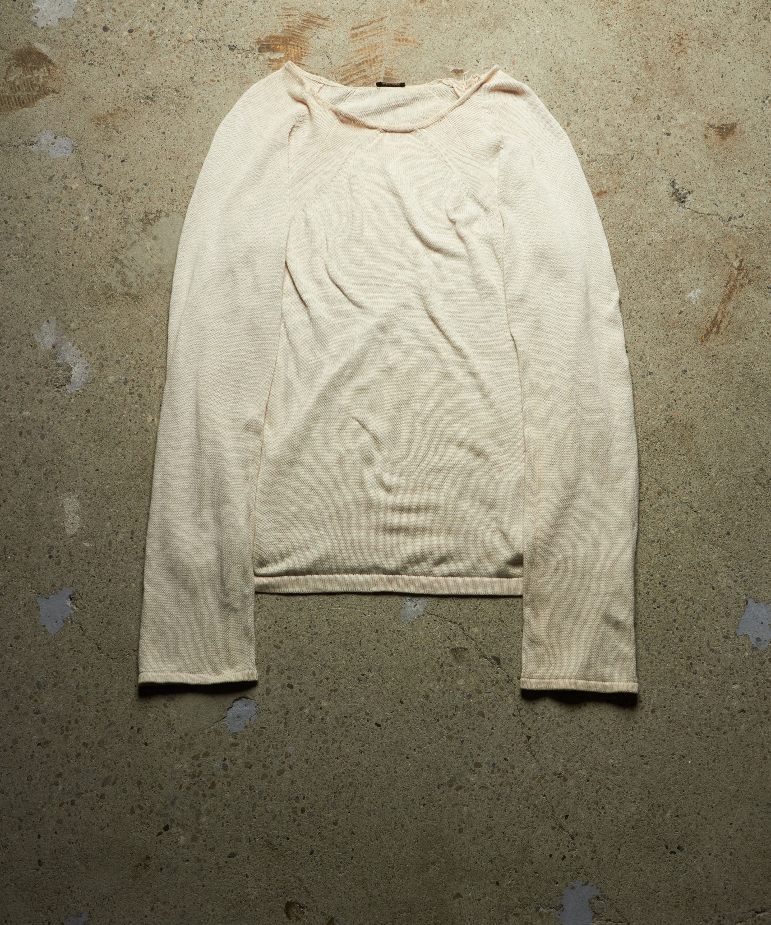 Miu Miu CREAM WHITE WIDE NECKLINE PULLOVER Size US XS / EU 42 / 0 - 1 Thumbnail