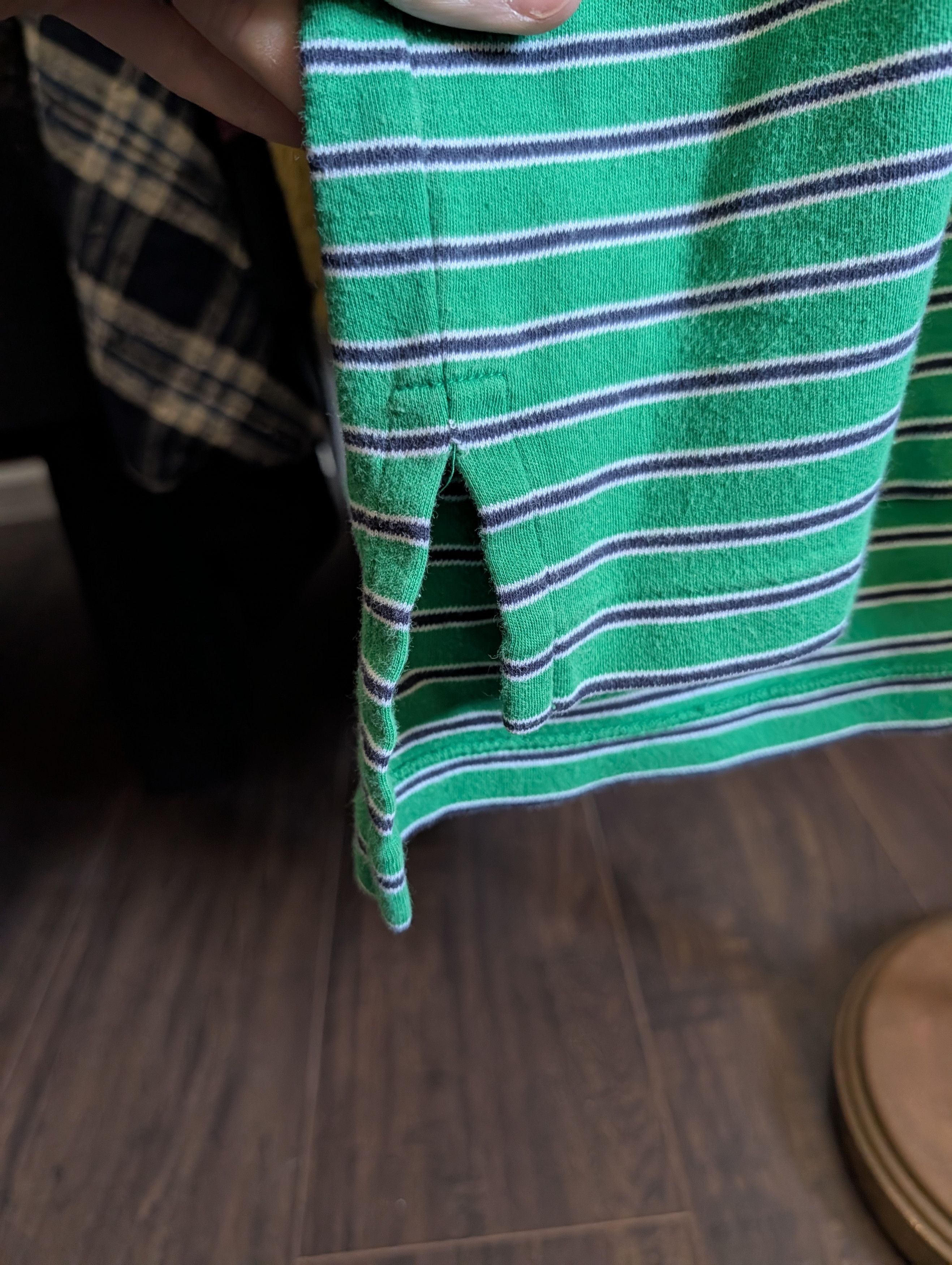 Polo Ralph Lauren Vintage green striped pink logo embroidered polo XL Size US XL / EU 56 / 4 - 7 Thumbnail