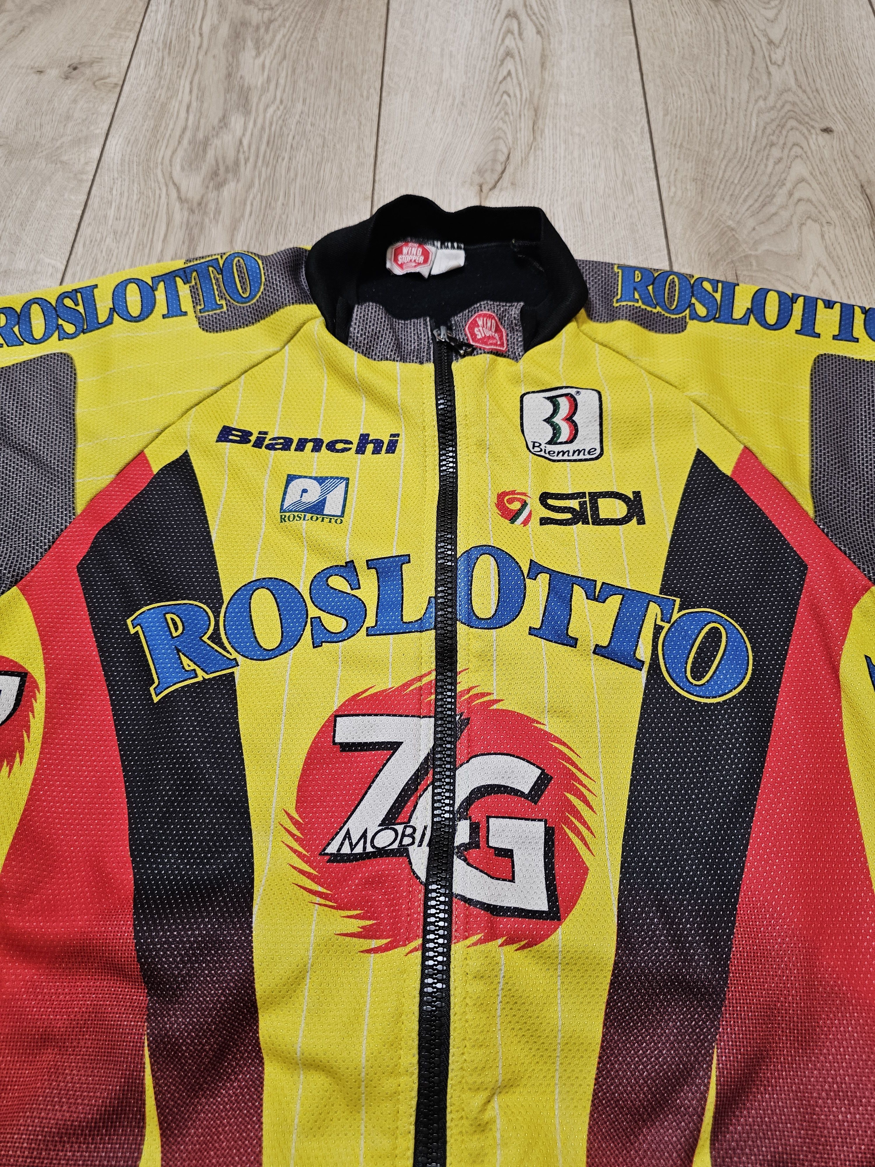 Vintage VINTAGE ROSLOTTO CYCLING TEAM JERSEY JACKET LONG CYCLING Size US M / EU 48-50 / 2 - 3 Thumbnail