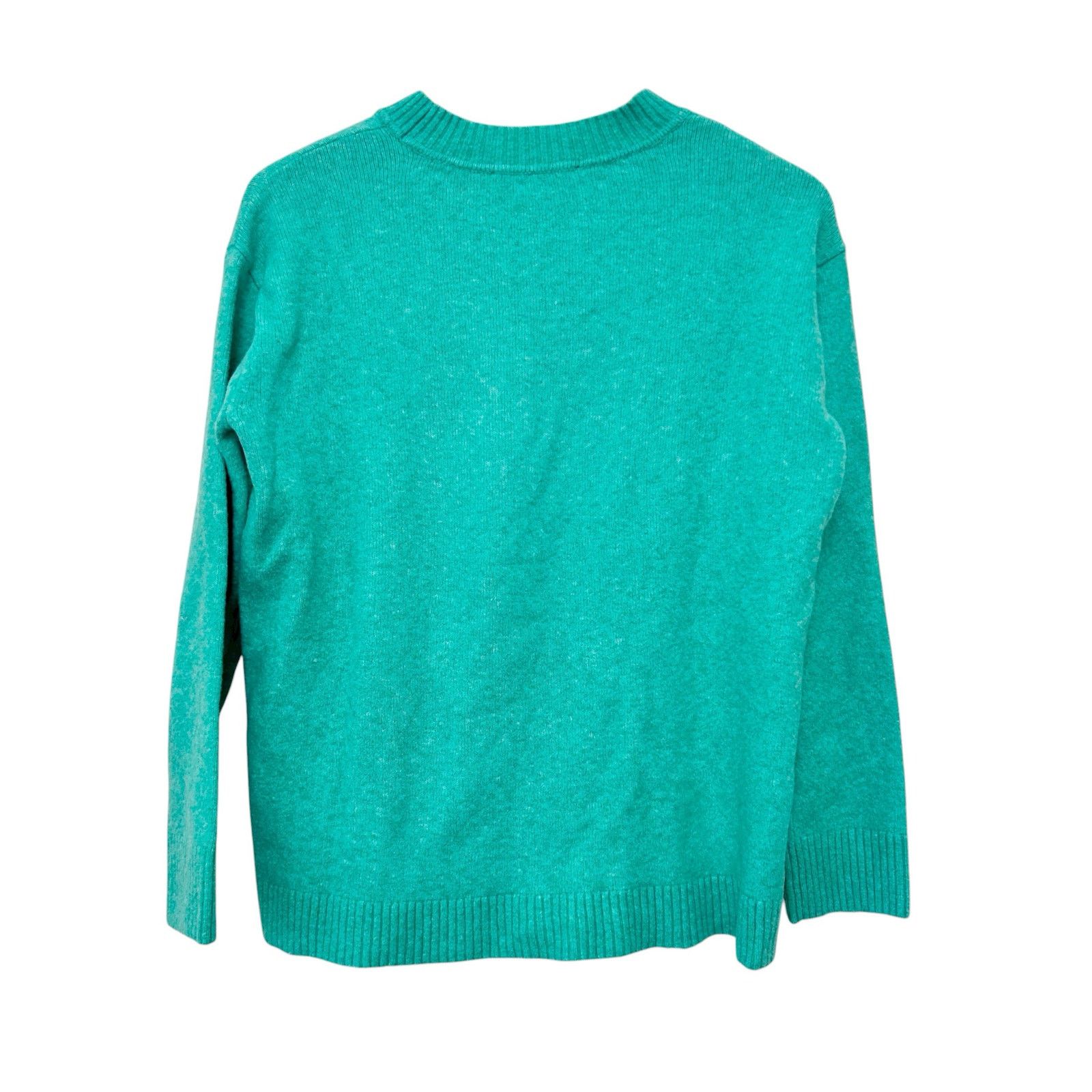 Loft Loft Green Wool Blend Sweater Sz L Size L / US 10 / IT 46 - 4 Thumbnail