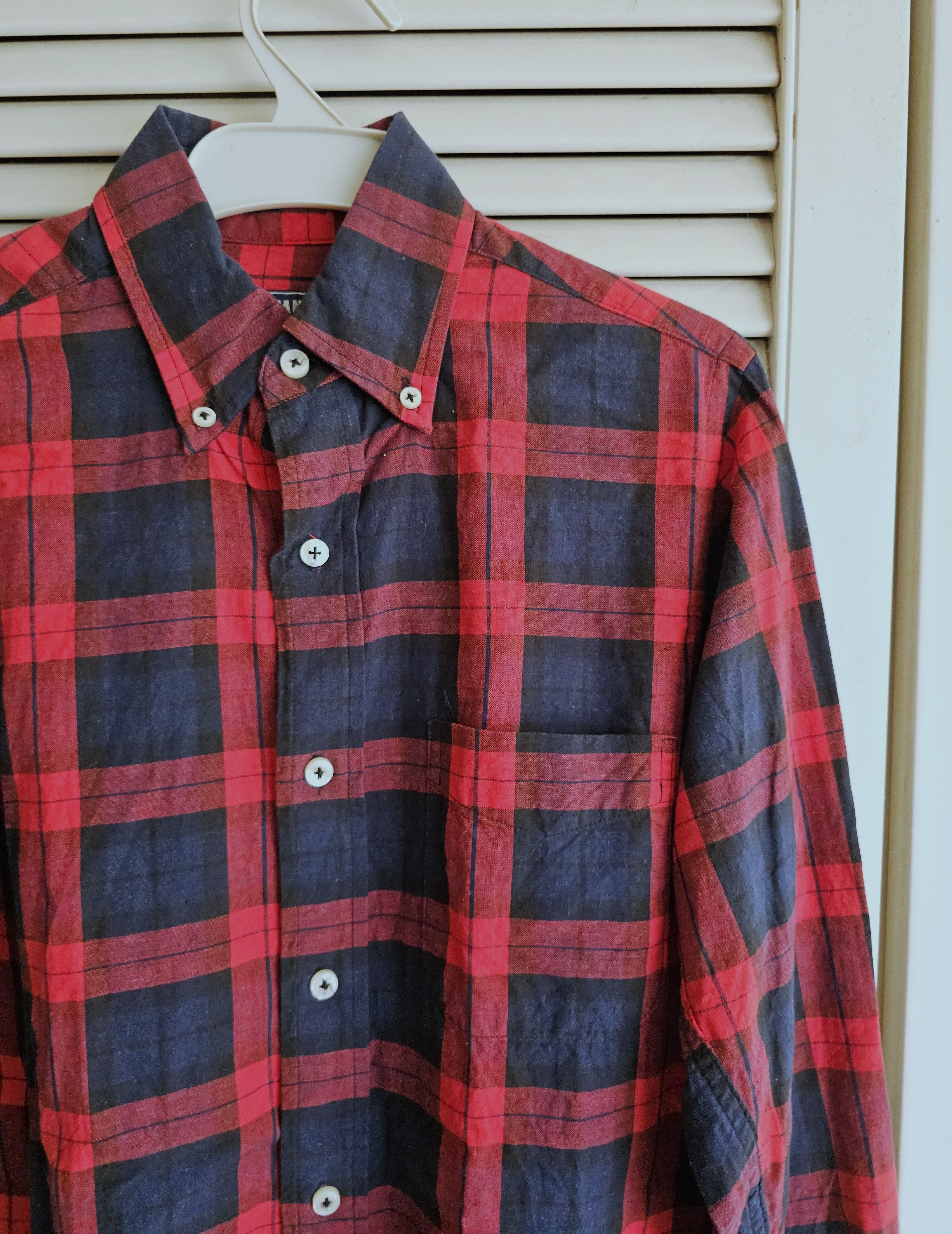 Sugar Cane Sugar Cane Long Sleeve Checkered Red Size US S / EU 44-46 / 1 - 2 Thumbnail