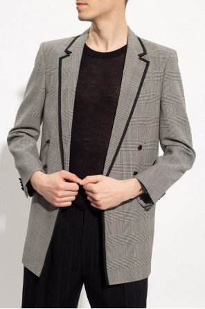 Saint Laurent Paris o1bcso1str1024 Long Double Breasted Jacket in Grey Size US S / EU 44-46 / 1 - 3 Thumbnail