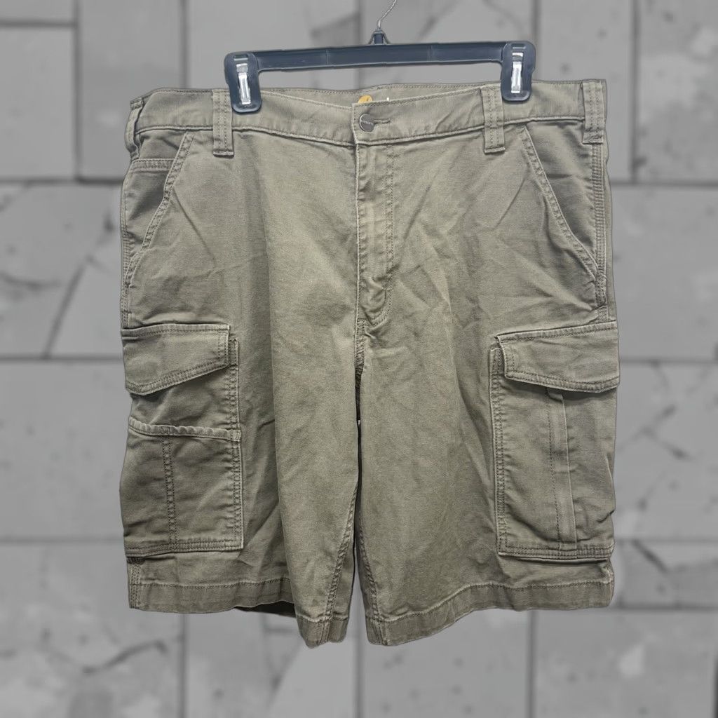 Carhartt Carhartt Cargo Shorts Mens Size 38 Green Relaxed Fit Size US 38 / EU 54 - 1 Thumbnail