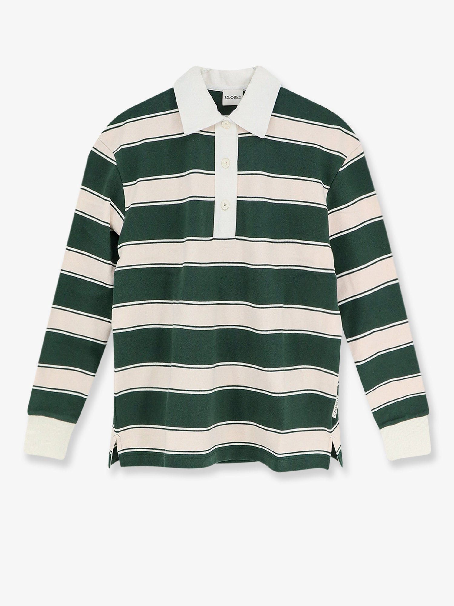 CLOSED Striped Cotton Rugby Polo Shirt Size M / US 6-8 / IT 42-44 - 1 Thumbnail