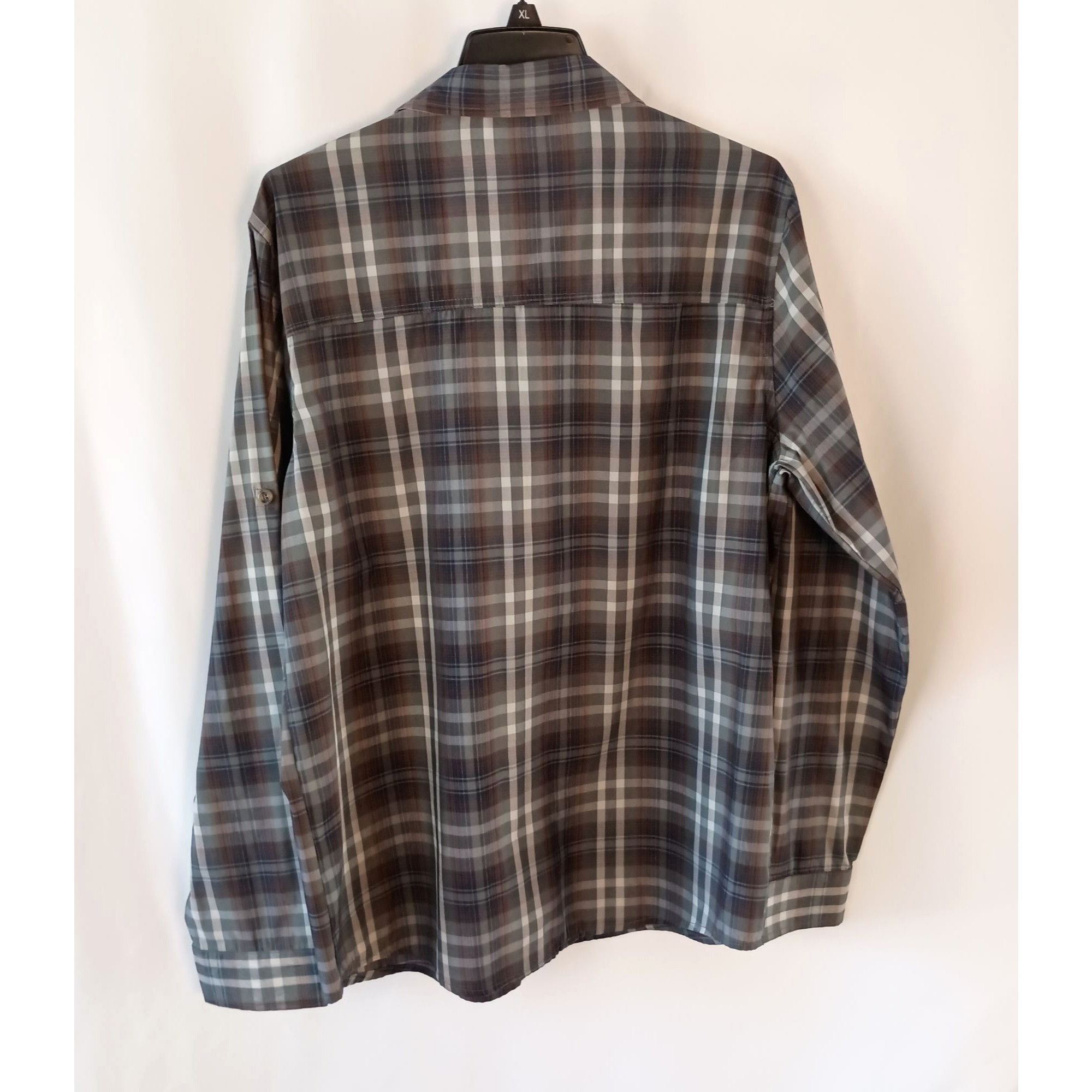 Other Free Country M Gray Plaid Long Sleeve Button Down Shirt Vent Size US M / EU 48-50 / 2 - 3 Thumbnail