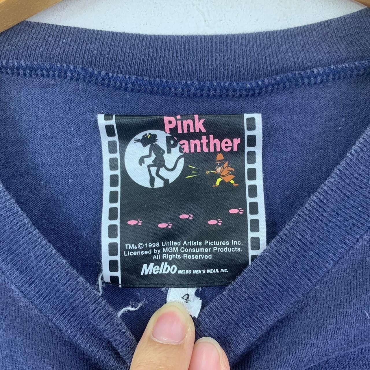 Vintage Vintage 1998 PINK PANTHER MOVIE Cartoon Tee Shirt Top Film Size XL / US 12-14 / IT 48-50 - 3 Thumbnail