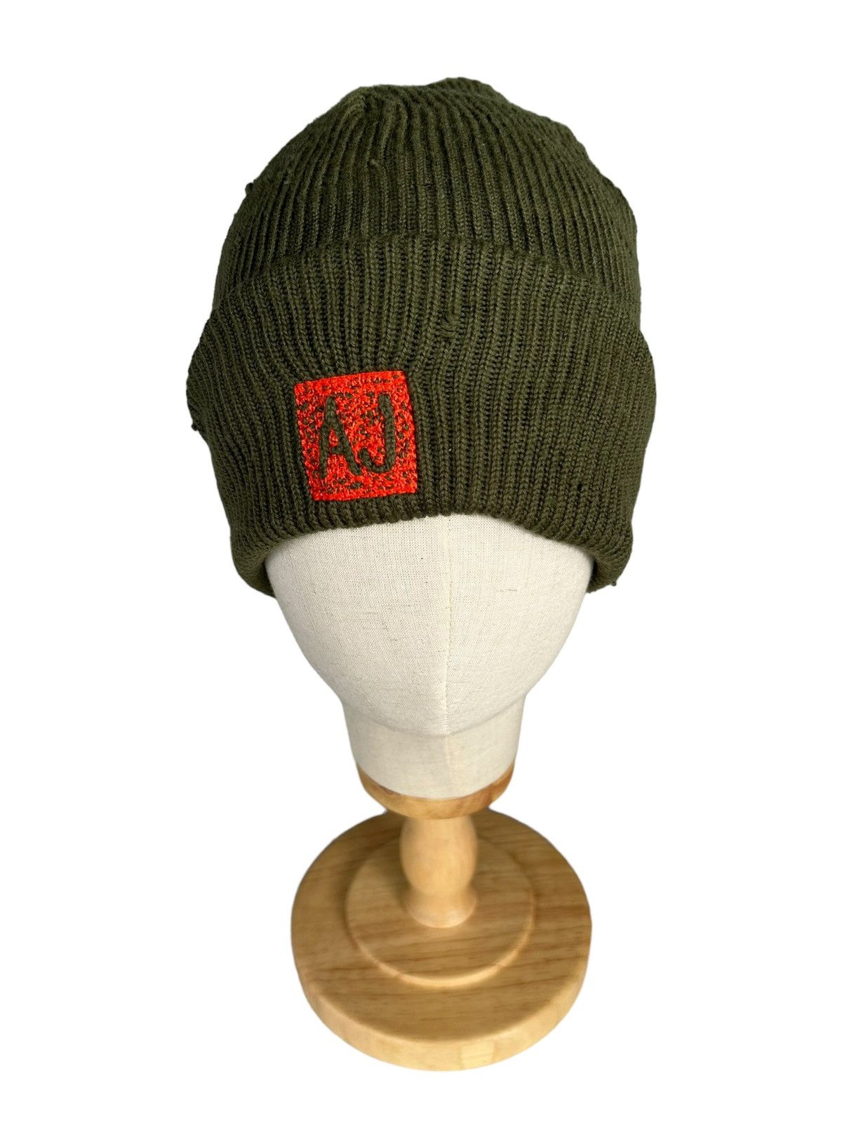 Armani × Designer ARMANI JEANS Distressed Beanie Hats Made in Italy Size ONE SIZE - 4 Thumbnail