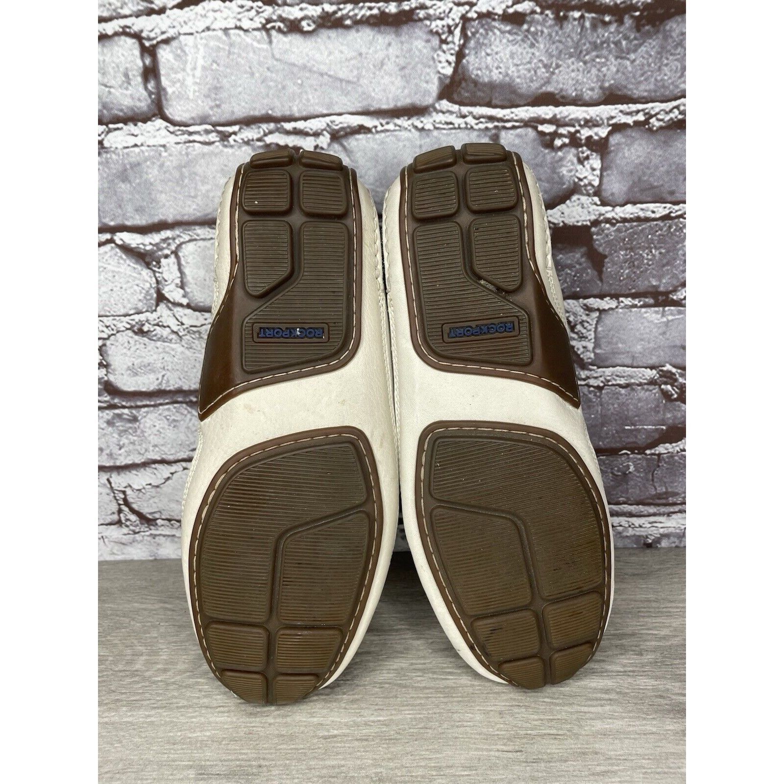 Rockport Rockport Washable Footwear Ivory Cream Leather Driving Shoes Size US 10.5 / EU 43-44 - 7 Thumbnail