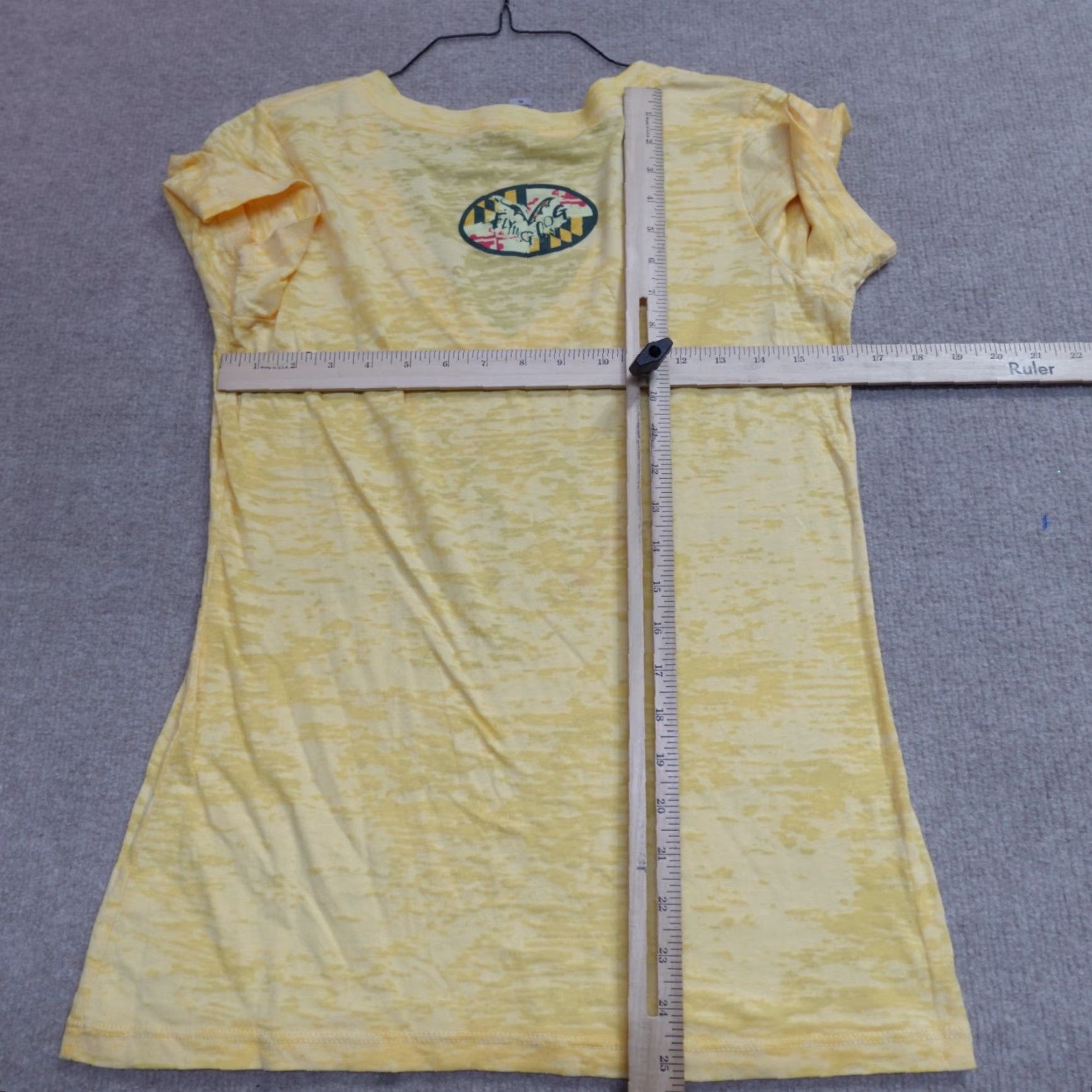 Doublet Flying Dog Womens Shirt XL Yellow Burnout Raging Bitch Double-Sided Steadman Shirt Women XL Yellow Burnout Raging Bitch Double-Sided Steadman Size XL / US 12-14 / IT 48-50 - 4 Thumbnail