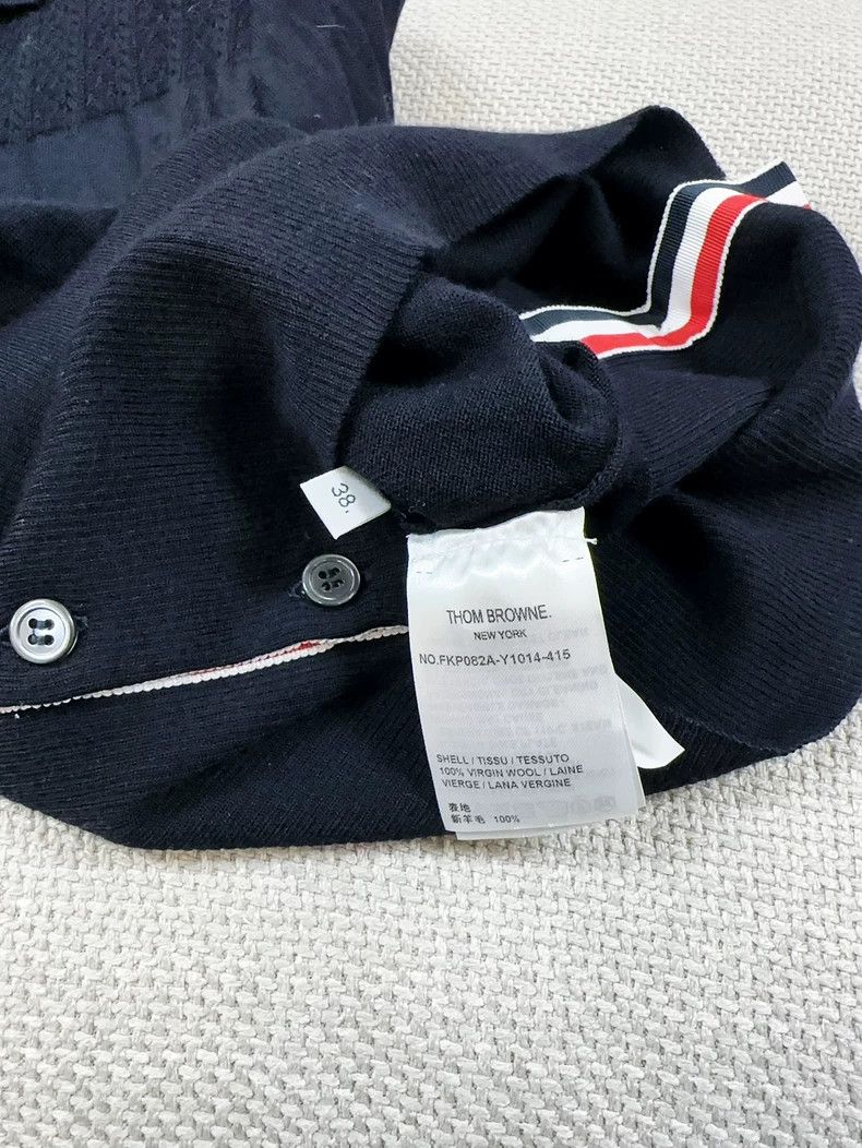 Thom Browne Thom browne Classic black short-sleeved knitted short-sleev Size XS / US 0-2 / IT 36-38 - 4 Thumbnail