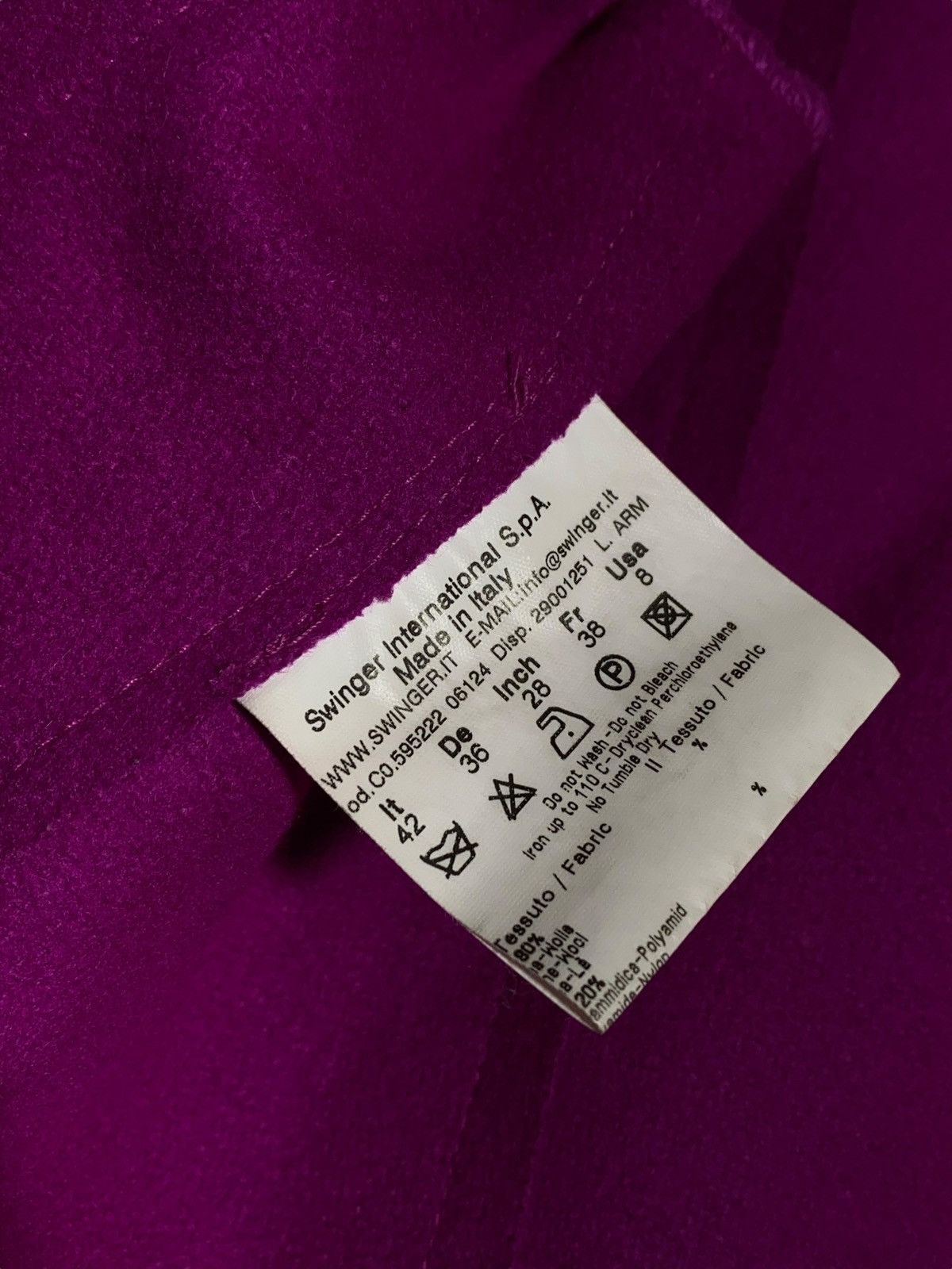 Fendi Fendi Roma Vintage 90s Hot Pink Cropped Jacket Snap Button Size M / US 6-8 / IT 42-44 - 20 Thumbnail