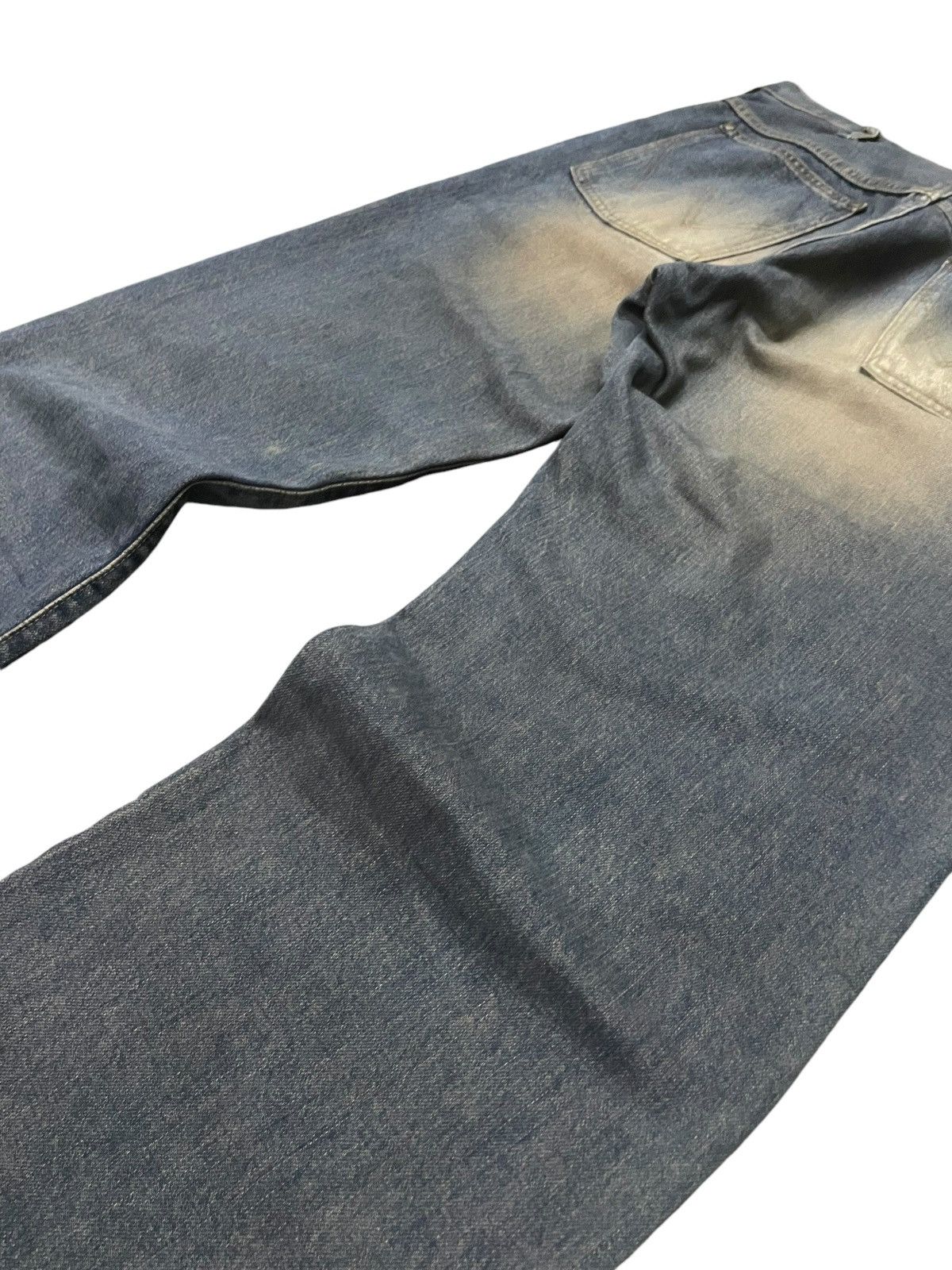 Hysteric Glamour × Japanese Brand × Wrangler Vintage Wrangler Blue Bell Mud Wash Selvedge Loose Jeans Size US 34 / EU 50 - 16 Thumbnail