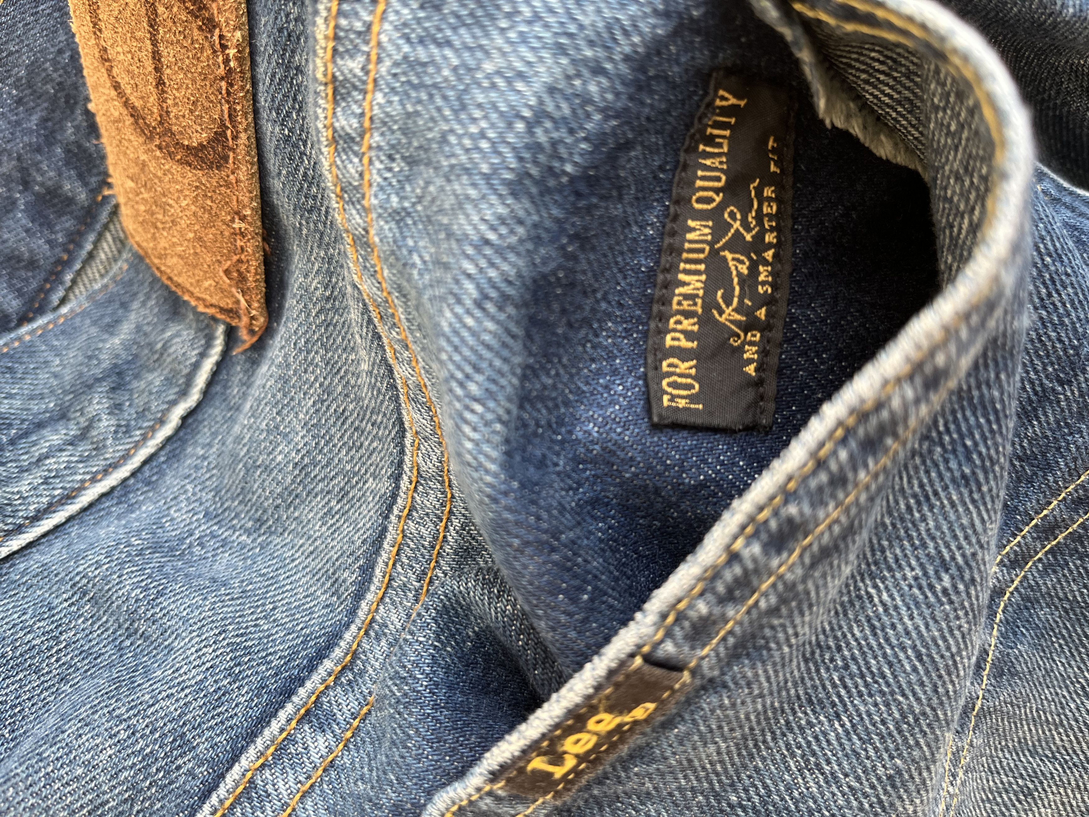 Lee 101S Righthand Twill 13 oz 7 Dips Pure White Selvage W33 L34 Size US 33 - 10 Thumbnail