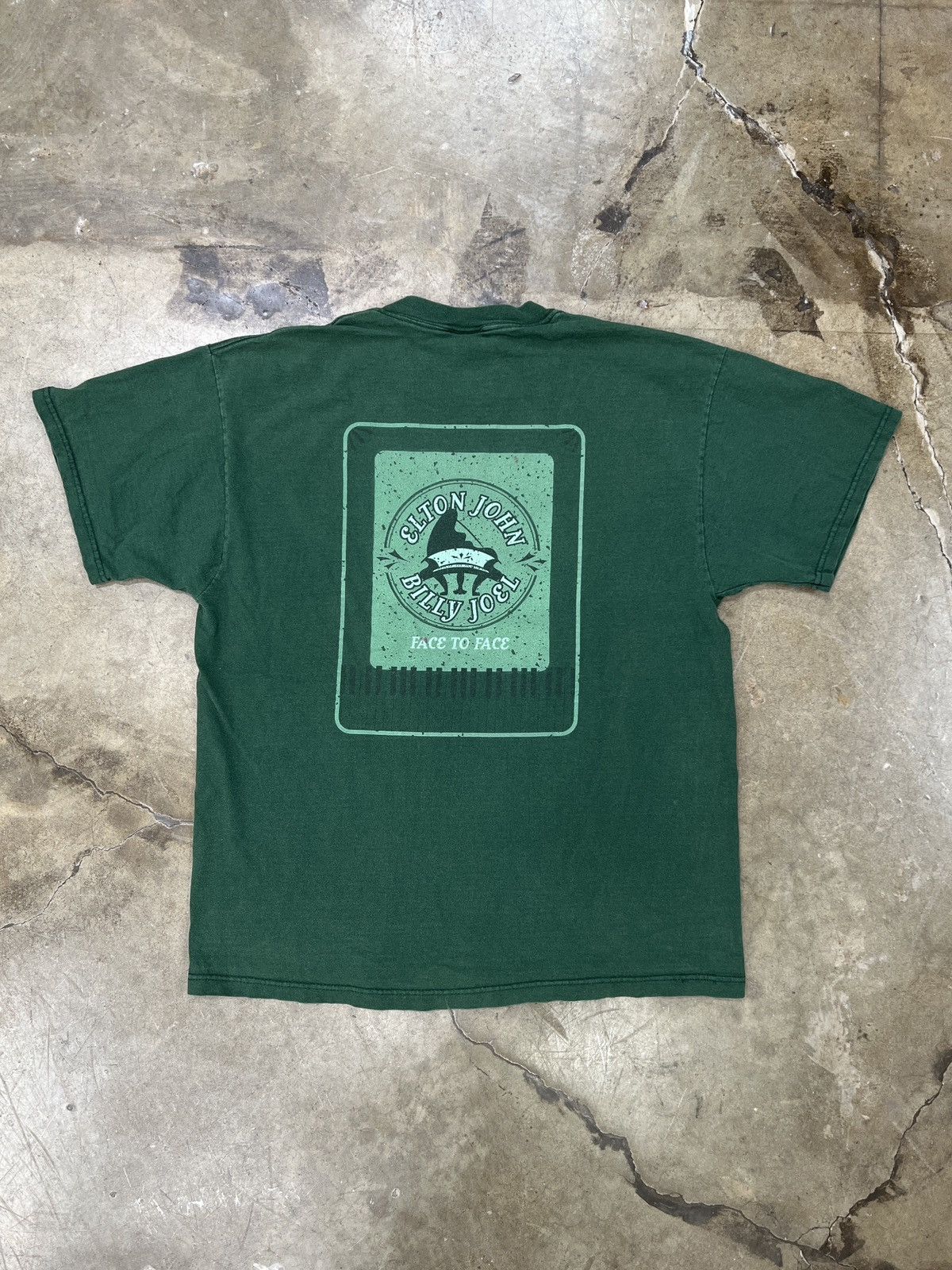 Band Tees × Vintage Vintage 2002 Elton John Billy Joel Face to Face Tee Large Size US L / EU 52-54 / 3 - 2 Thumbnail