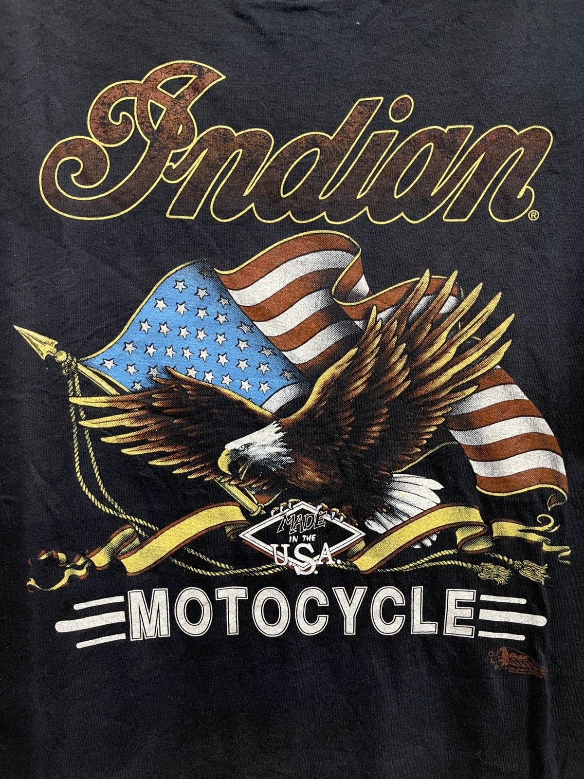 Vintage Vintage 90s Sunfaded Indian Motocycle🔥🔥🔥 Size US M / EU 48-50 / 2 - 2 Thumbnail