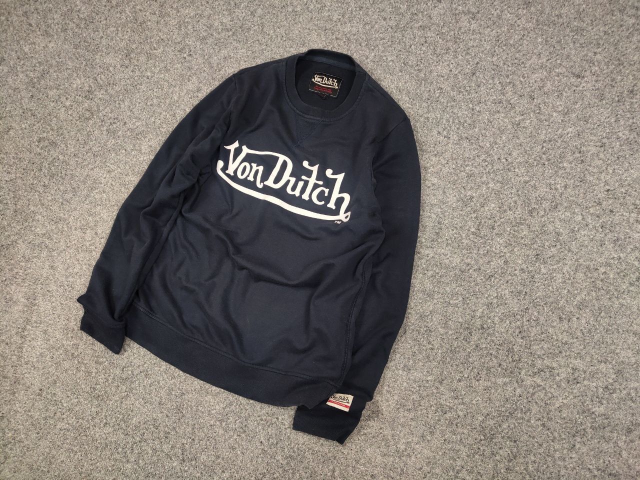 Von Dutch Vintage Von Dutch logo Blue Crew Chek Sweatshirt y2k style Size US M / EU 48-50 / 2 - 4 Thumbnail