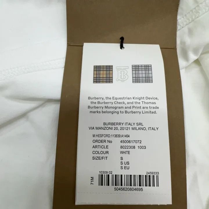 Burberry Burberry Burberry Logo Pure Cotton Short Sleeve T-Shirt-25 Size US S / EU 44-46 / 1 - 5 Thumbnail