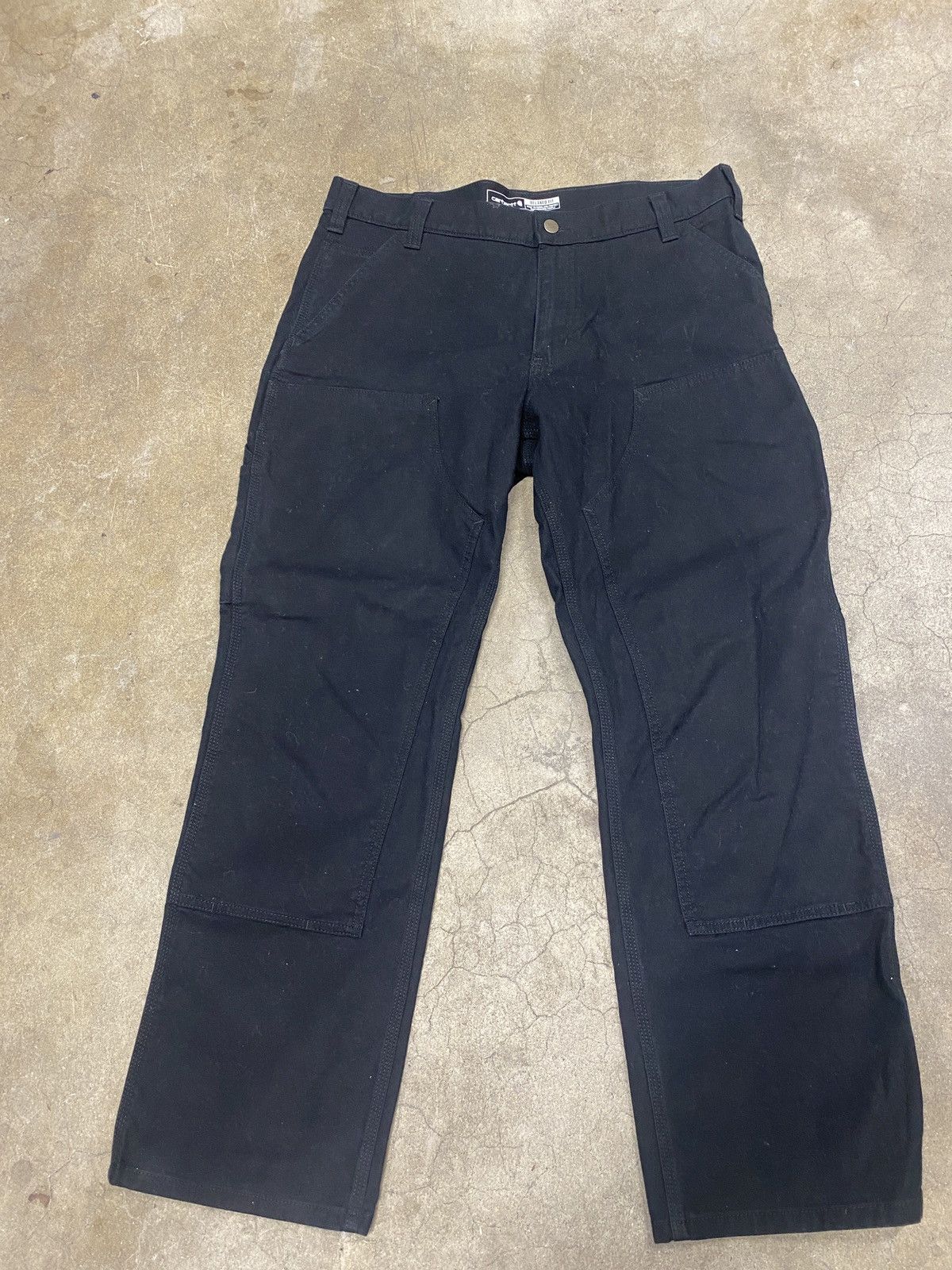 Vintage Vintage Double Knee Black Carhartt Pants | Grailed