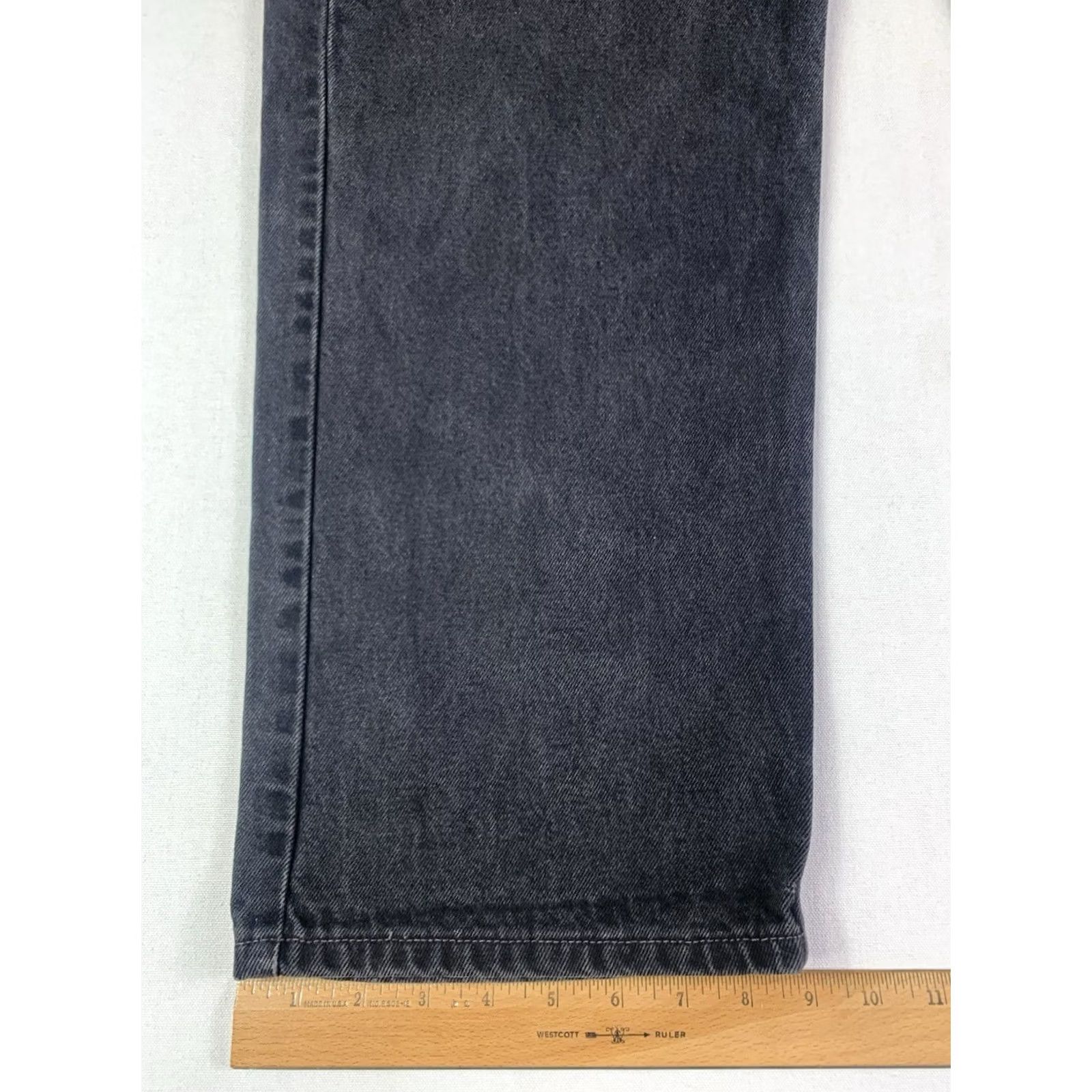 Levi's VINTAGE Levi's 505 Jeans Mens 42x30 Black Straight Leg Made In Mexico (Fits 42x29) Size US 42 / EU 58 - 3 Thumbnail