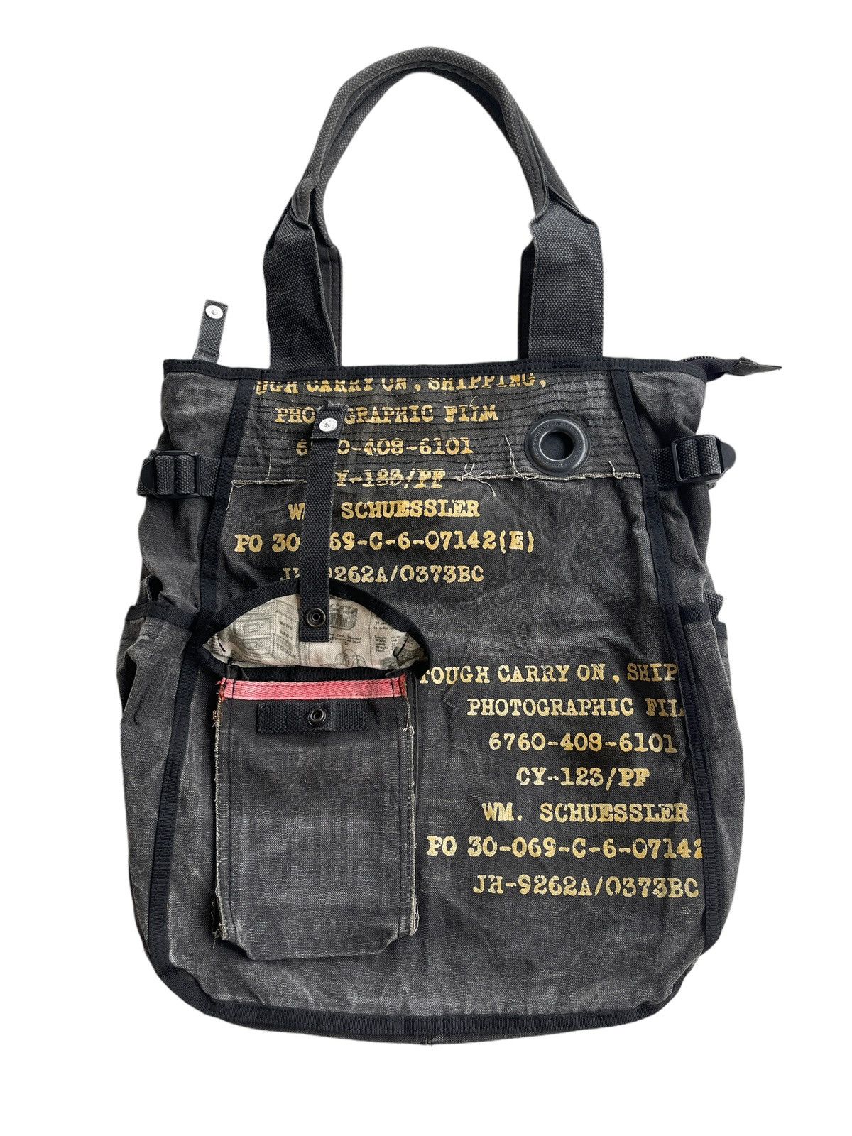 Japanese Brand Vintage Tough Jeansmith Military Tote Bag Size ONE SIZE - 3 Thumbnail