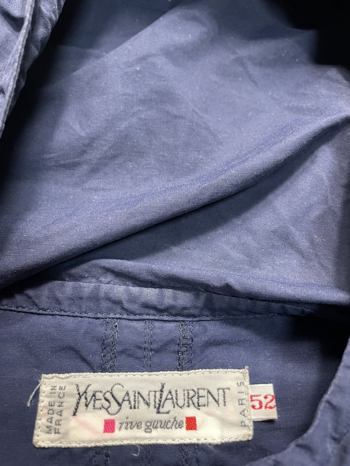 Yves Saint Laurent YSL Rive Gauche Vtg 90s Baggy Chore Jkt Y Logo Oversize 52 Size US L / EU 52-54 / 3 - 5 Thumbnail