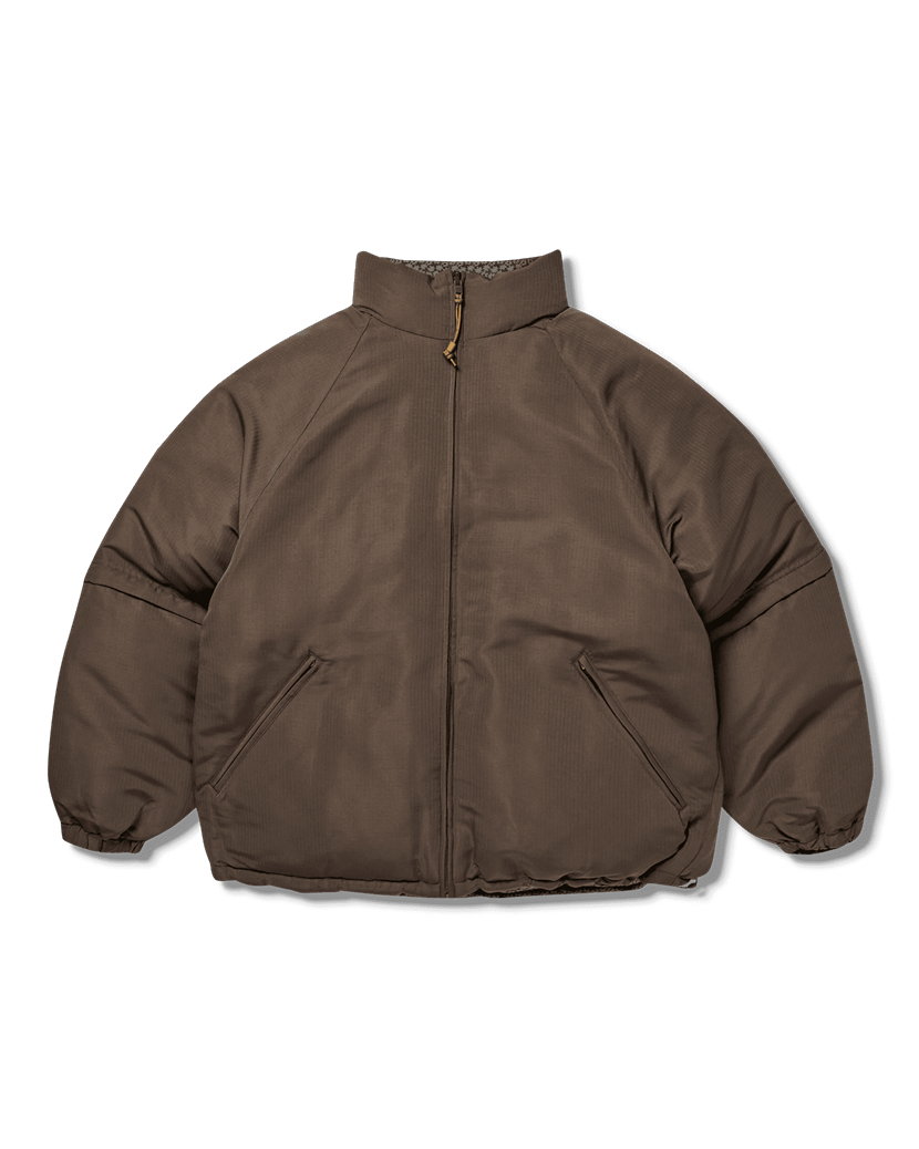 image of Acne Studios Reversible Down Jacket (Nwt, 48) in Brown/Floral Gray, Men's (Size Medium)