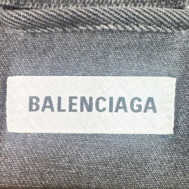 Balenciaga Balenciaga size 34 Black back sparkly denim jacket 2501-Nex Size US M / EU 48-50 / 2 - 3 Thumbnail