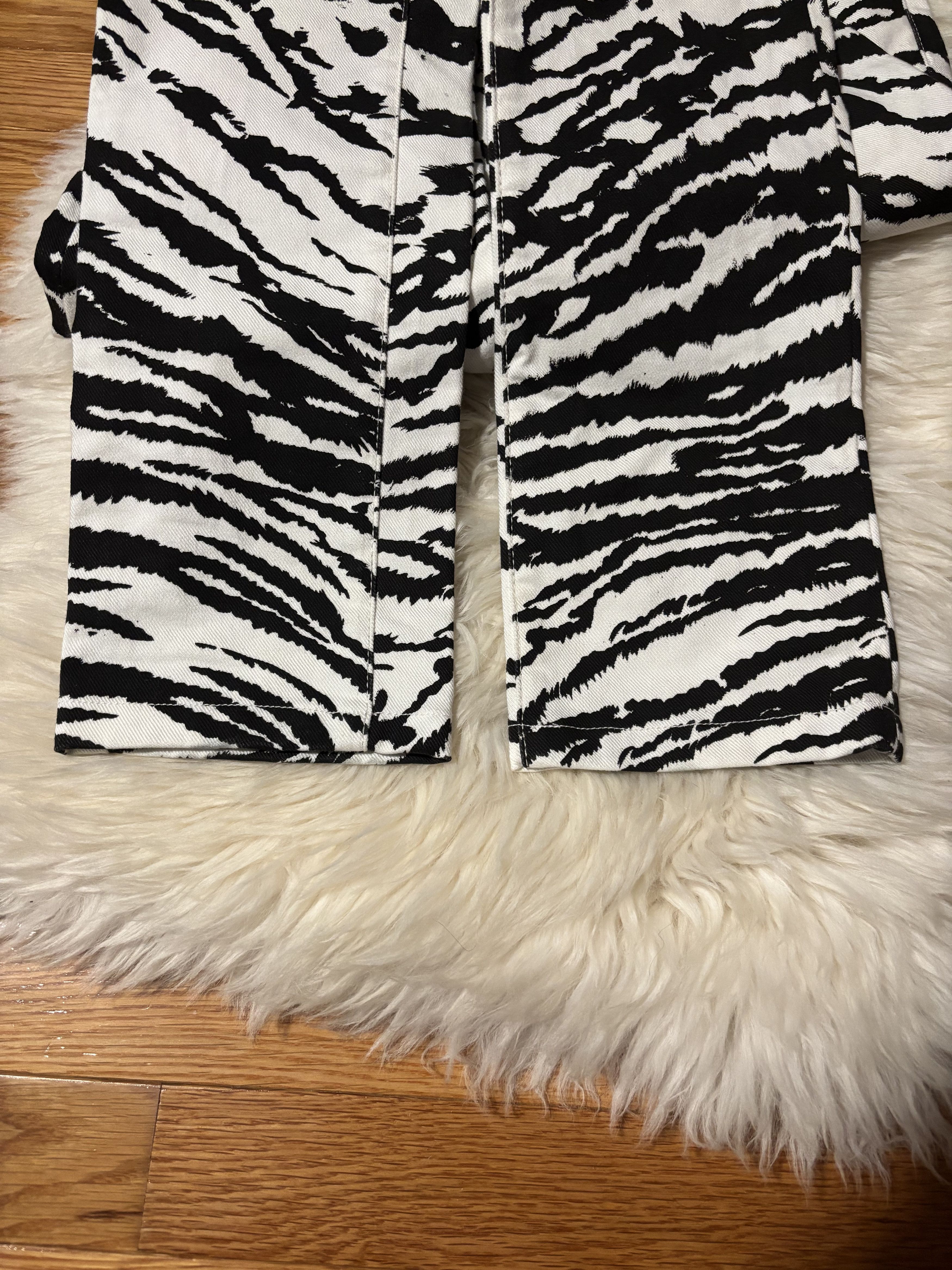 Saint Laurent Paris SS14 ZEBRA PRINT DENIM JEANS HEDI SLIMANE Size US 28 / EU 44 - 8 Thumbnail