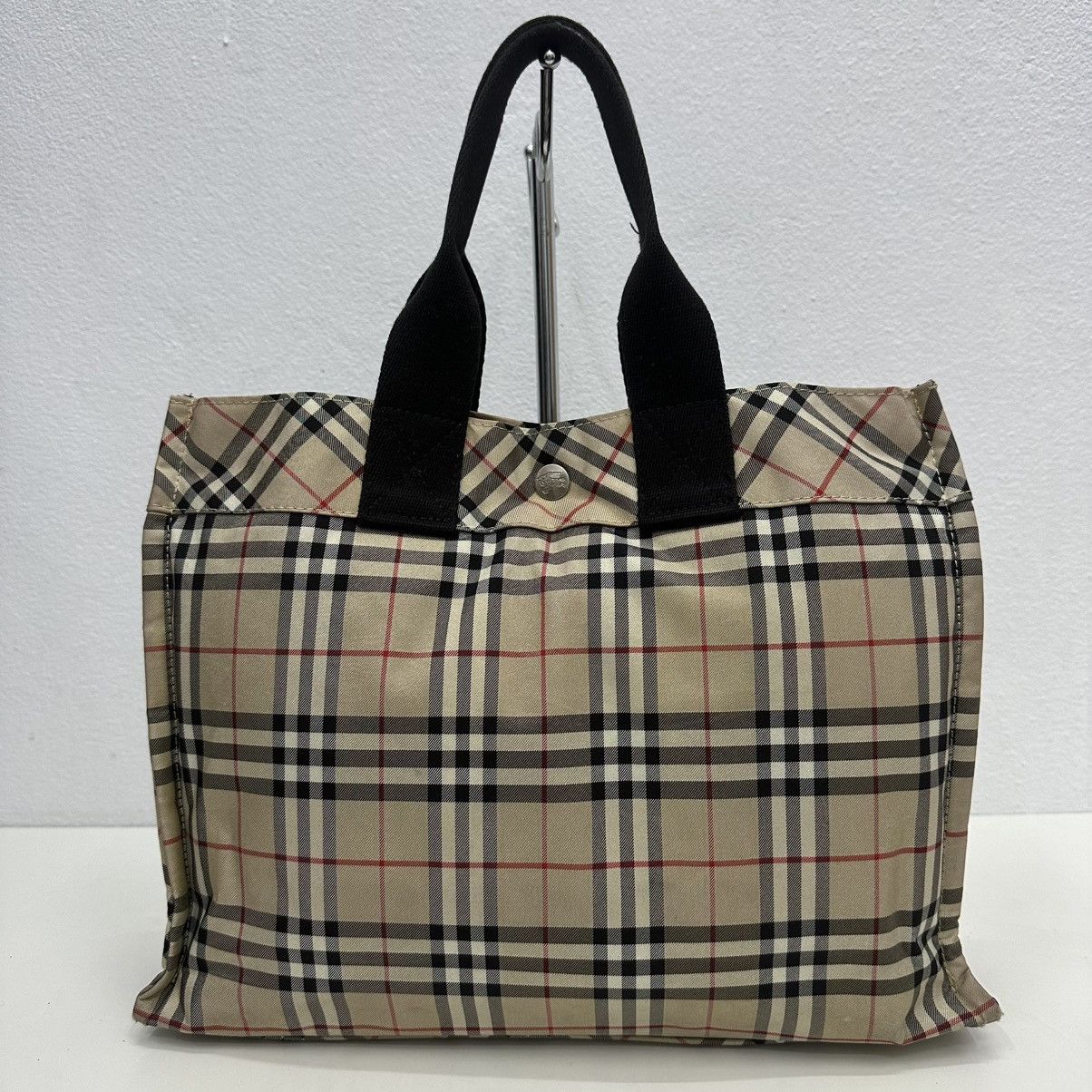Burberry ‼️YES‼️AUTHENTIC BURBERRY BLUE LABEL NOVA CHECK CARRY TOTE BAG Size ONE SIZE - 3 Thumbnail