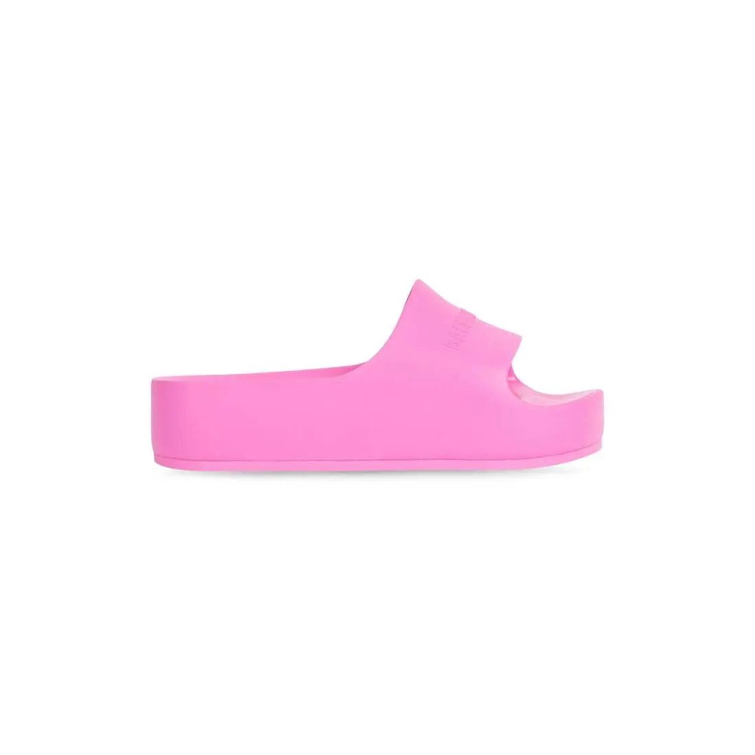 Balenciaga o1tr1nto1125 Chunky Slides Sandals in Fluo Pink Size US 12 / IT 42 - 1 Thumbnail