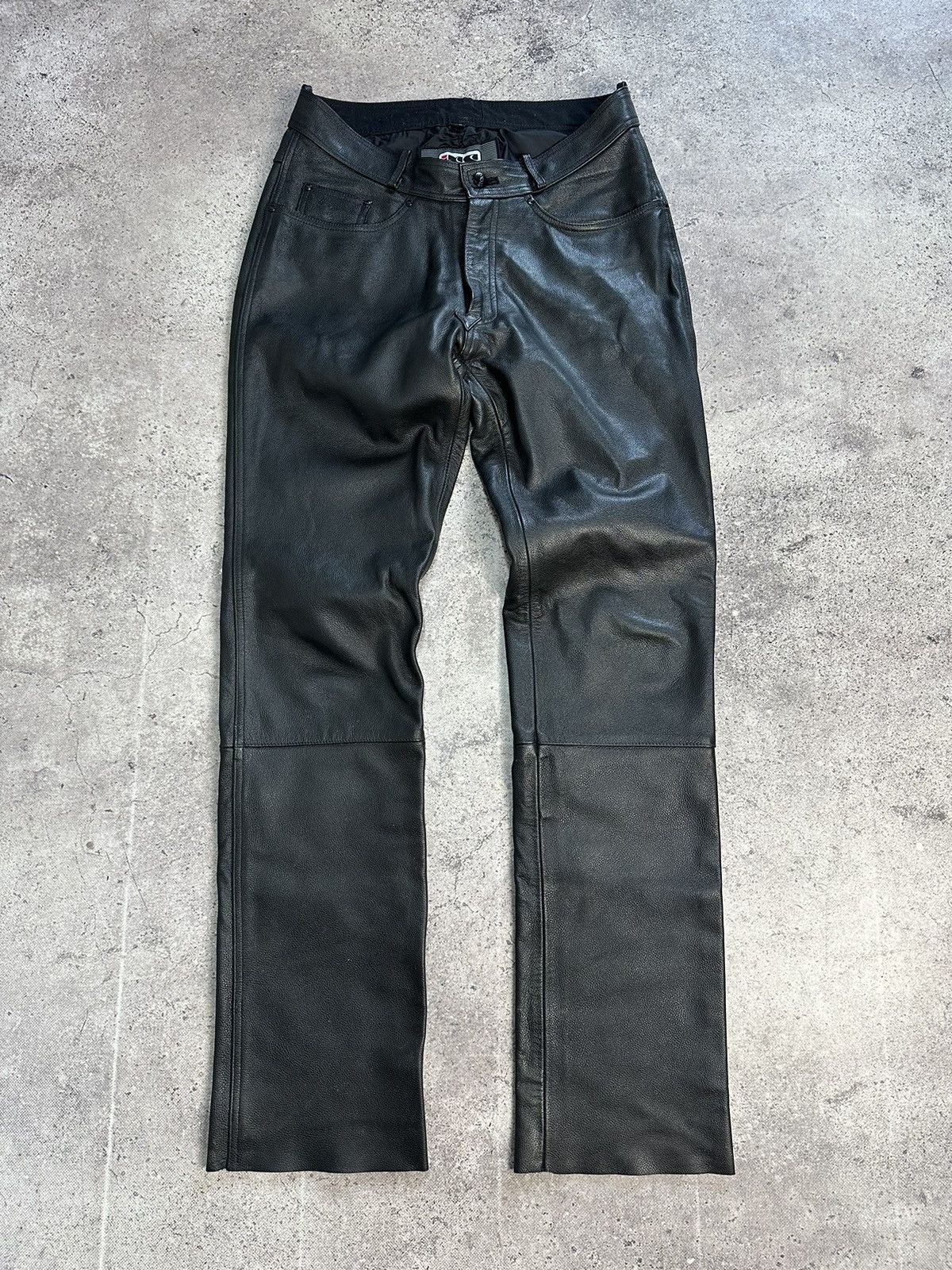Leather Vintage IXS Leather Pants Black Motorcycle Y2K Archival Size US 33 - 5 Thumbnail
