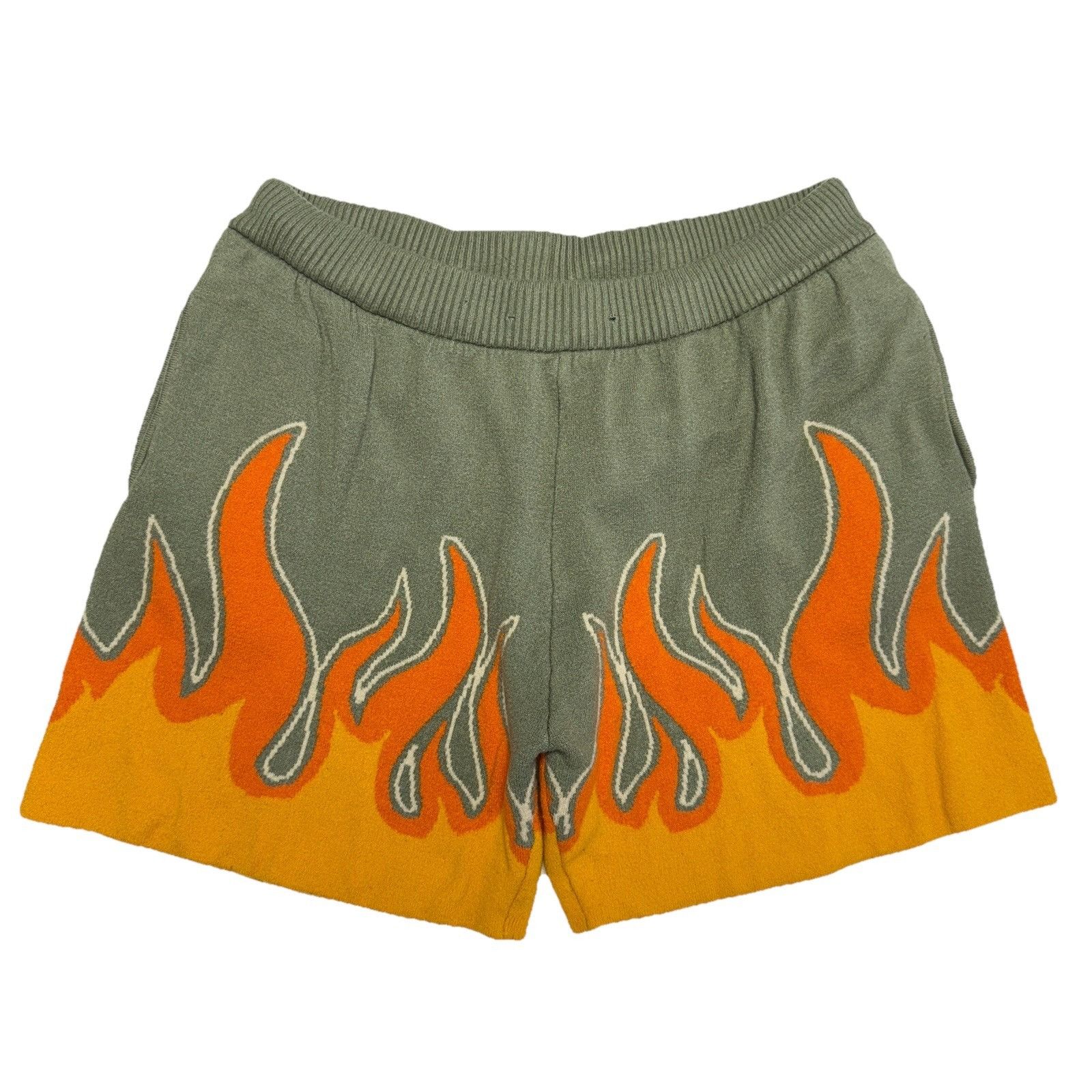 Other Rebel Minds Fleece Flame Shorts Mens Size 29x5 Faded Green Size US 29 - 1 Thumbnail