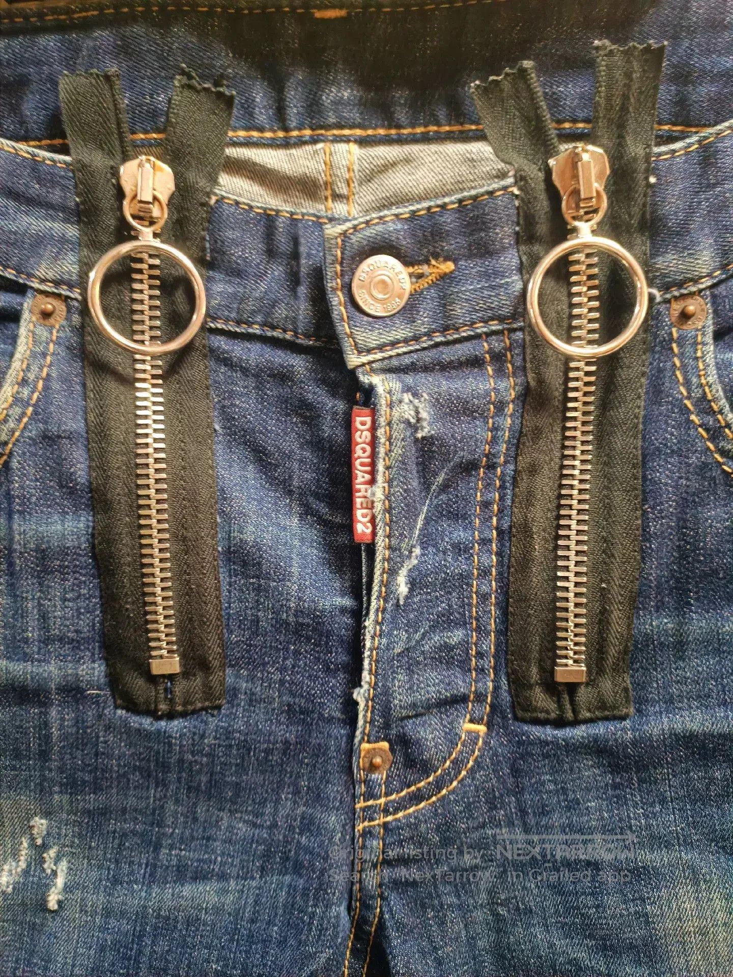 Dsquared2 Dsquared2 Double Zipper Ring Jeans. Size US 28 / EU 44 - 3 Thumbnail