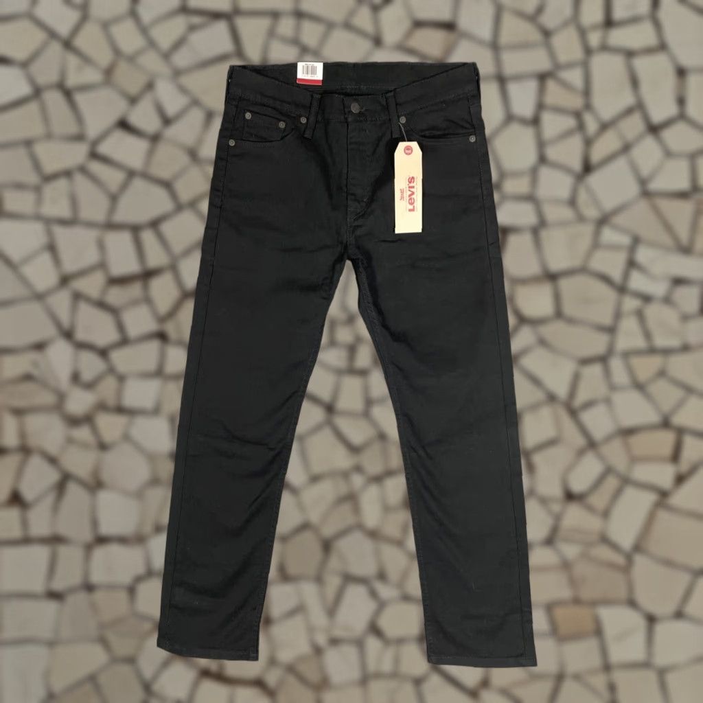 Levi's 513 Jeans Men's Slim Straight Denim Pants 30x30 Black Casual Cotton Blend Model 2020s