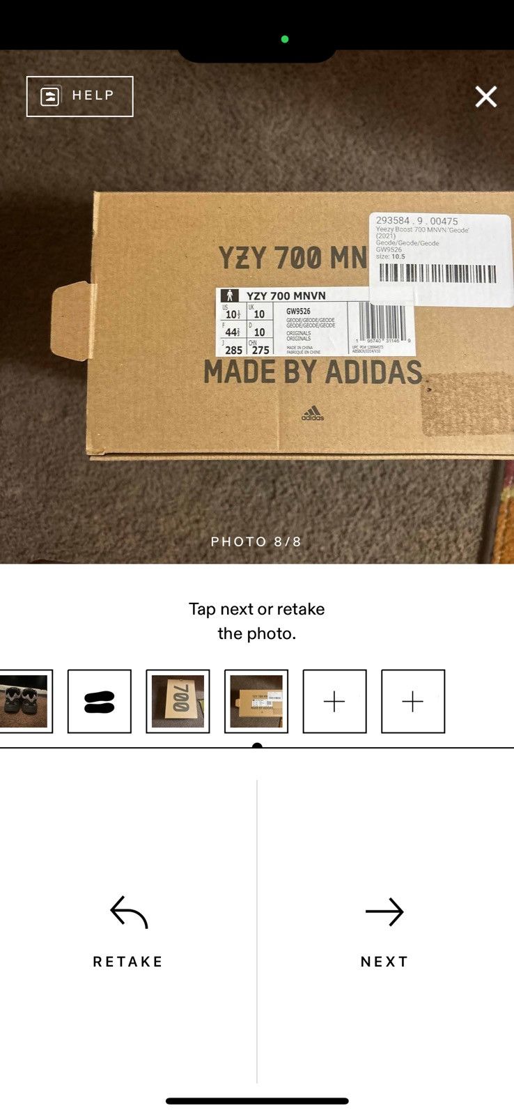 Adidas Yeezy Geode 750 Size US 10.5 / EU 43-44 - 6 Thumbnail