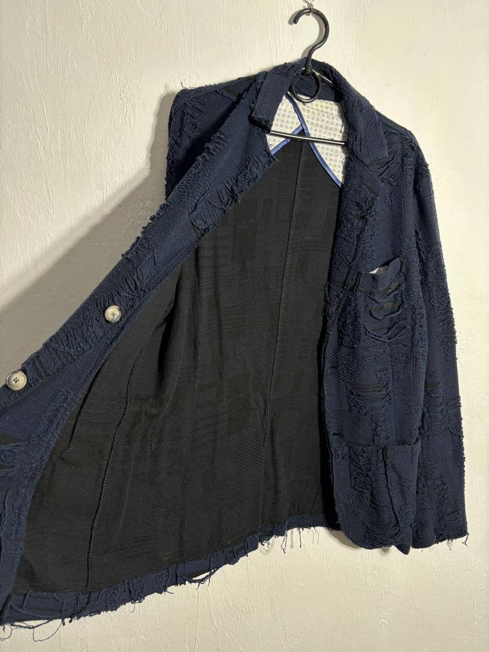 Japanese Brand Avant Garde Torn Japanese Y2K Blazer jacket Size US M / EU 48-50 / 2 - 8 Thumbnail