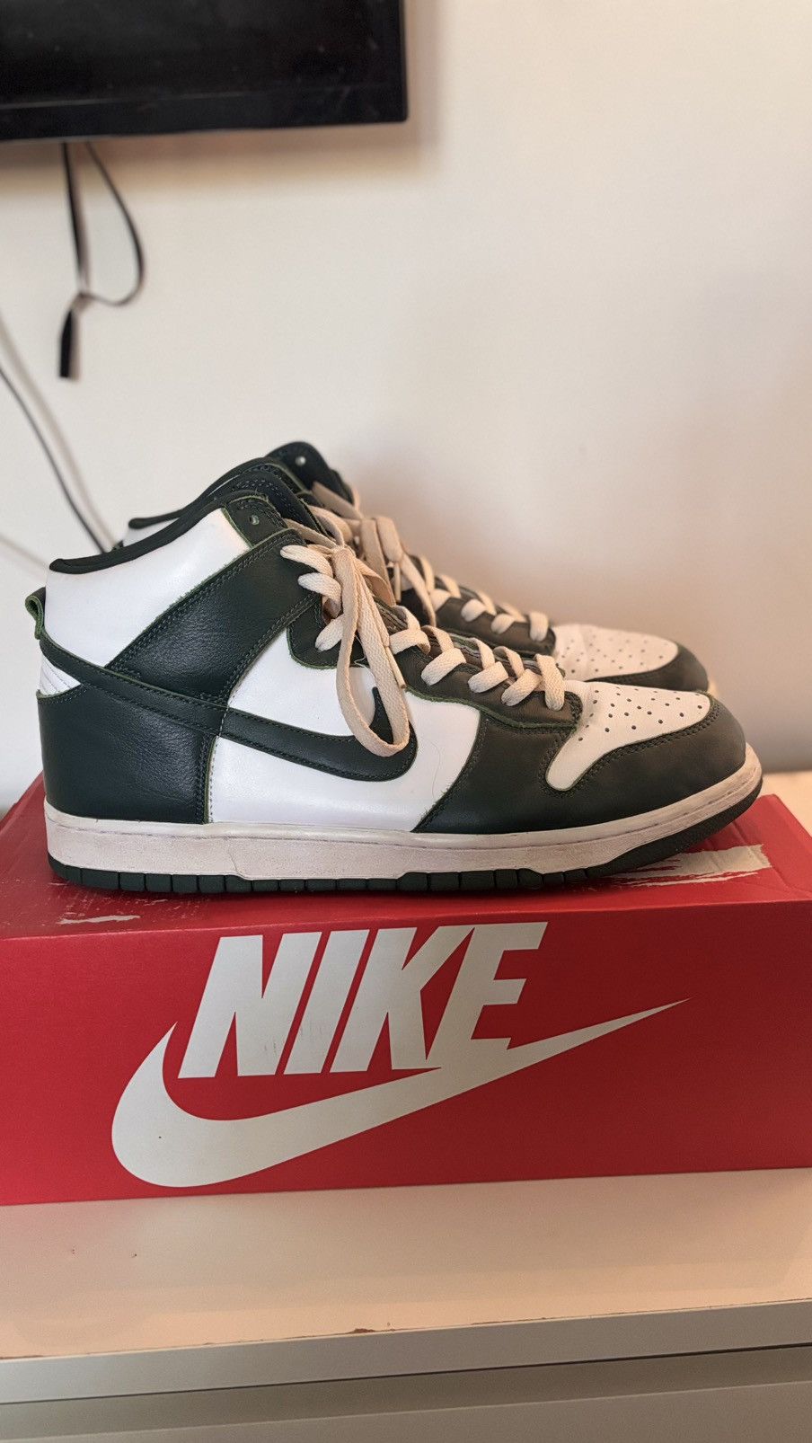 Nike Nike Dunk High Military Green Size US 13 / EU 46 - 3 Thumbnail