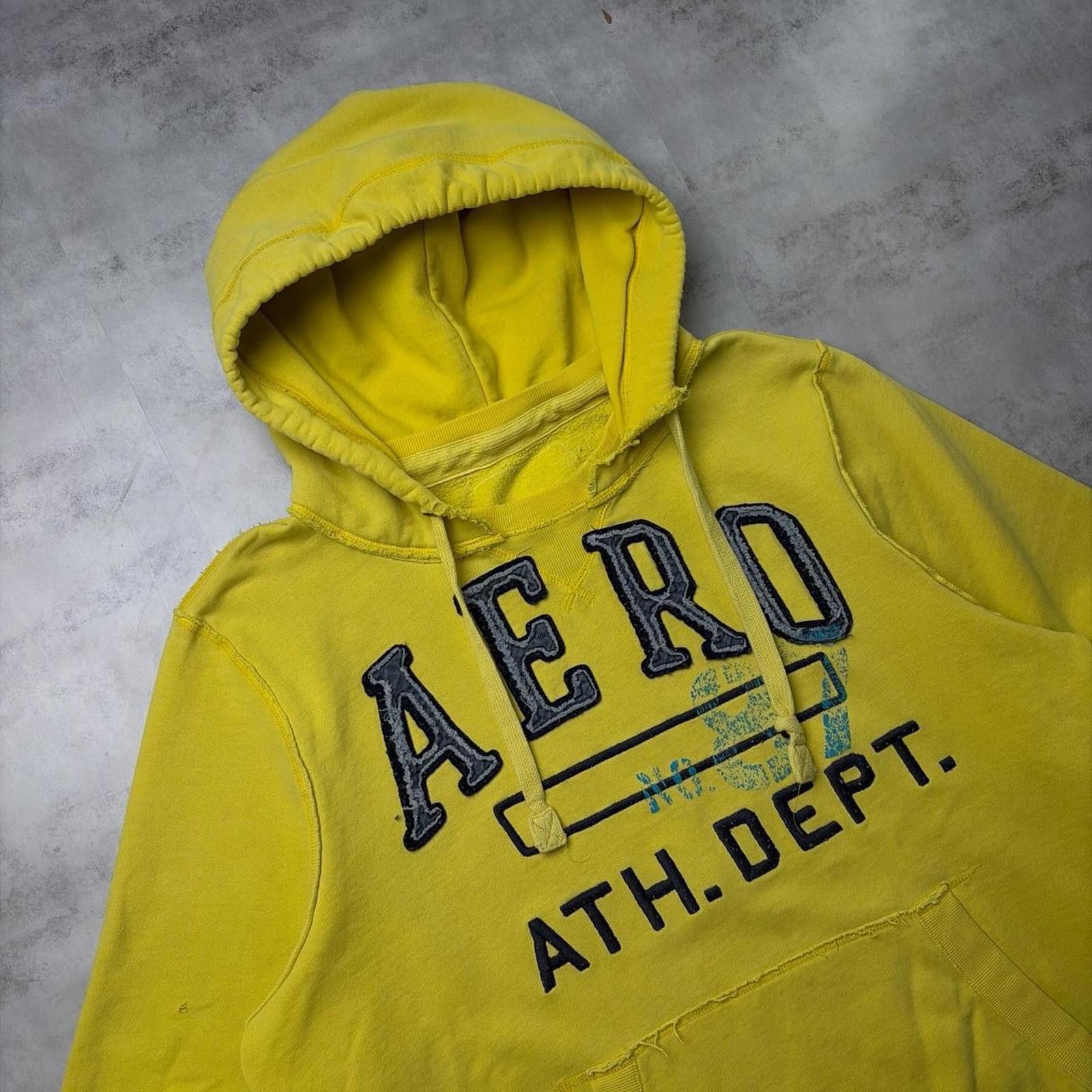 Aeropostale Y2K Yellow Aeropostale Grunge Skater Distressed Hoodie Size US XL / EU 56 / 4 - 5 Thumbnail
